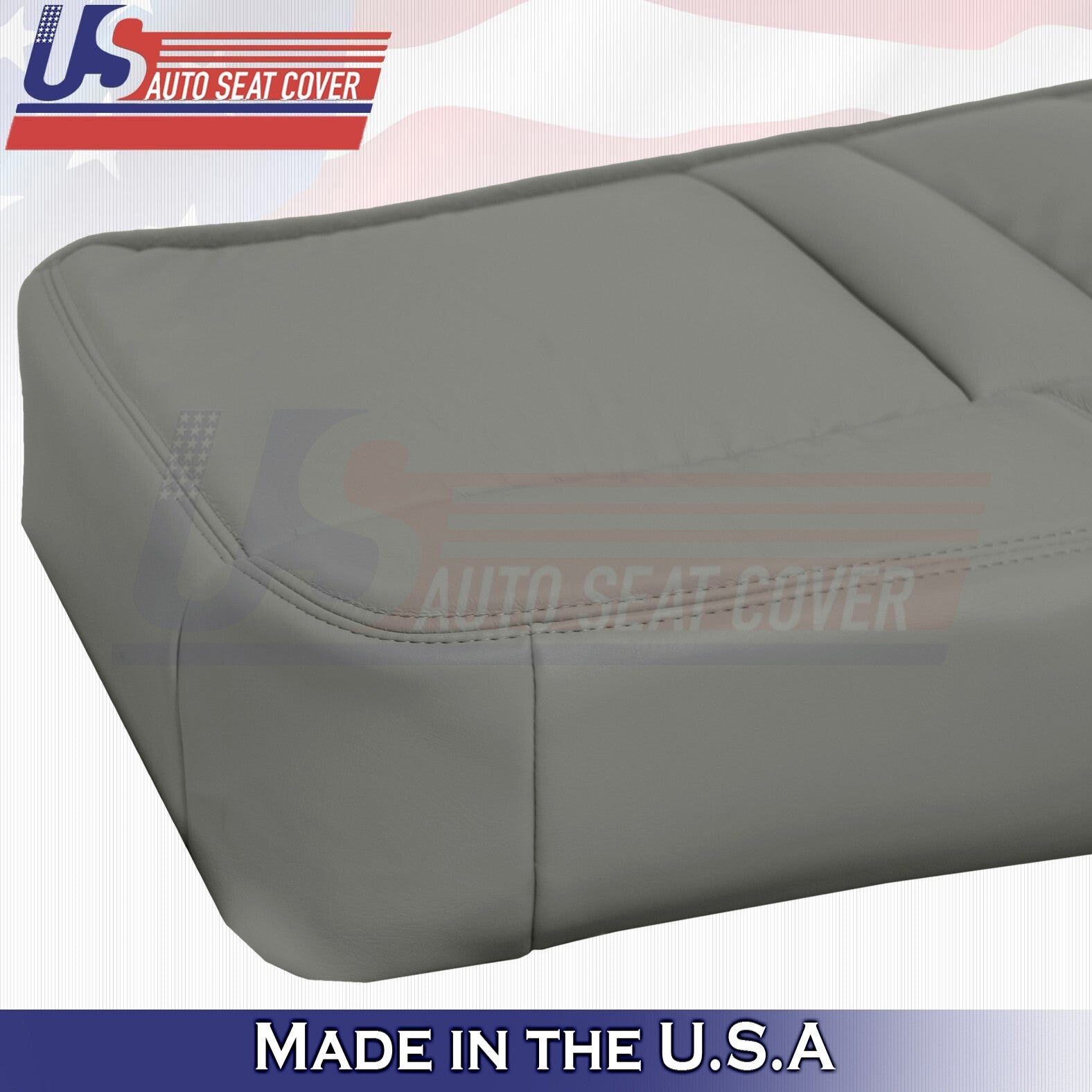 1999 to 2002 For Chevy Tahoe Rear Driver& Passenger Bottoms Leather Covers Gray