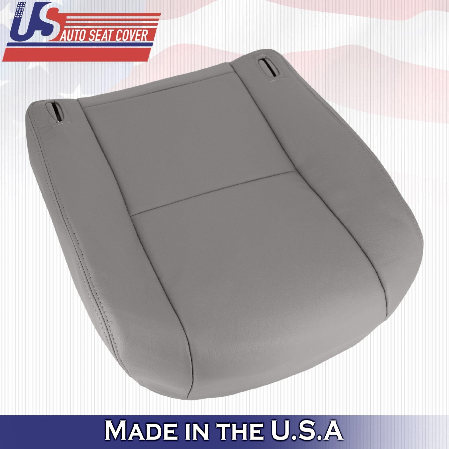 1998 to 2003 For Toyota Sienna Front Driver Bottom Leather Seat Cover Gray