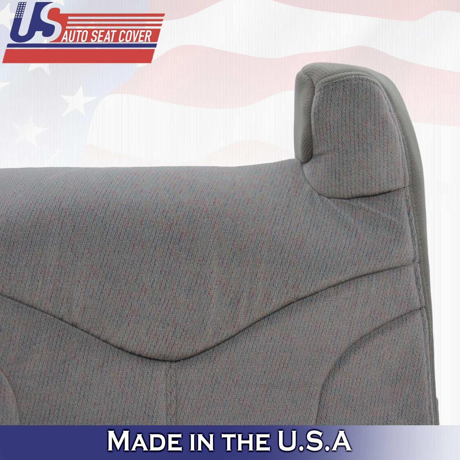 1999 2000 2001 2002 For GMC Yukon Driver & Passenger Side Tops Cloth Cover Gray