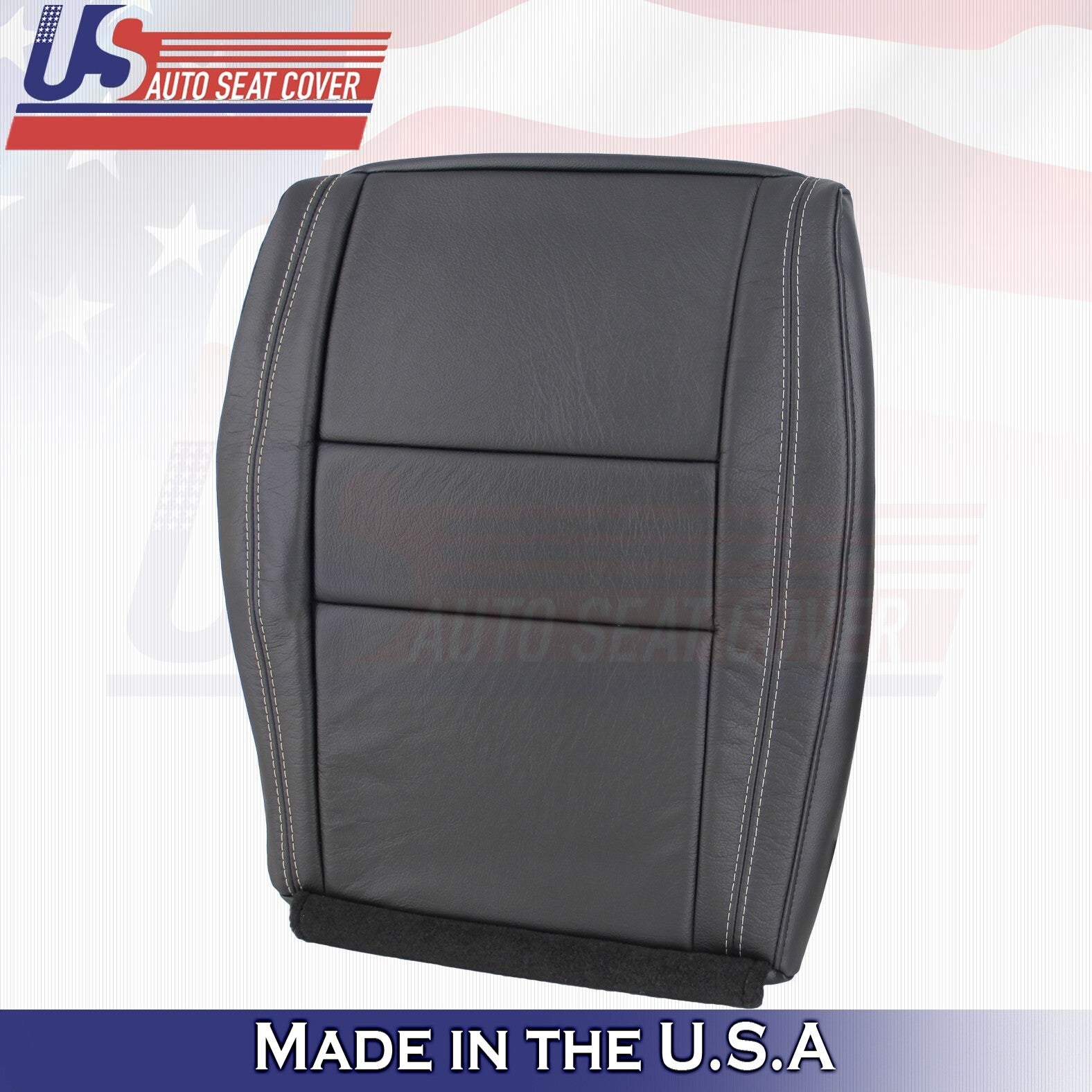 2019 2020 For Jeep Grand Cherokee Limited Driver Top & Bottom Leather Covers BLK