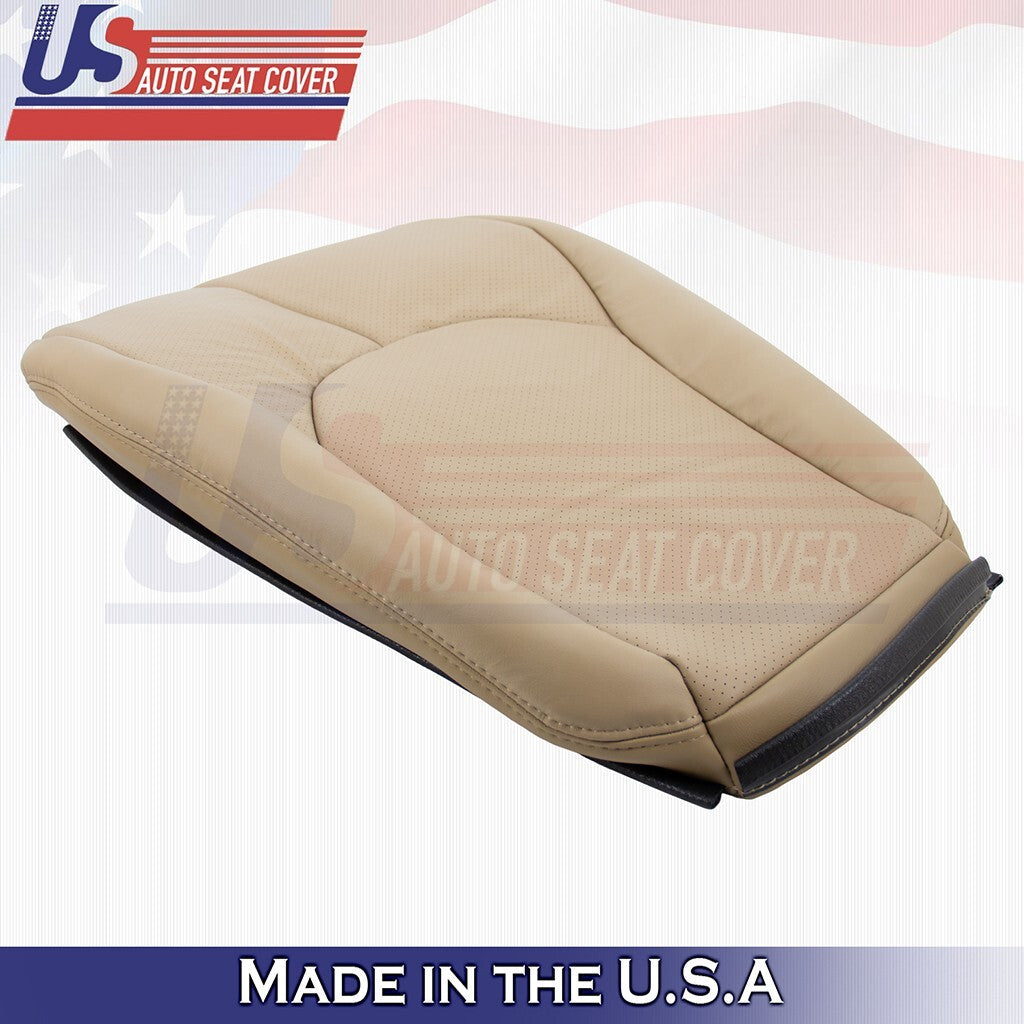 1996 to 2002 For Mercedes Benz SL500 Driver Bottom & Top Perf Leather Cover Tan