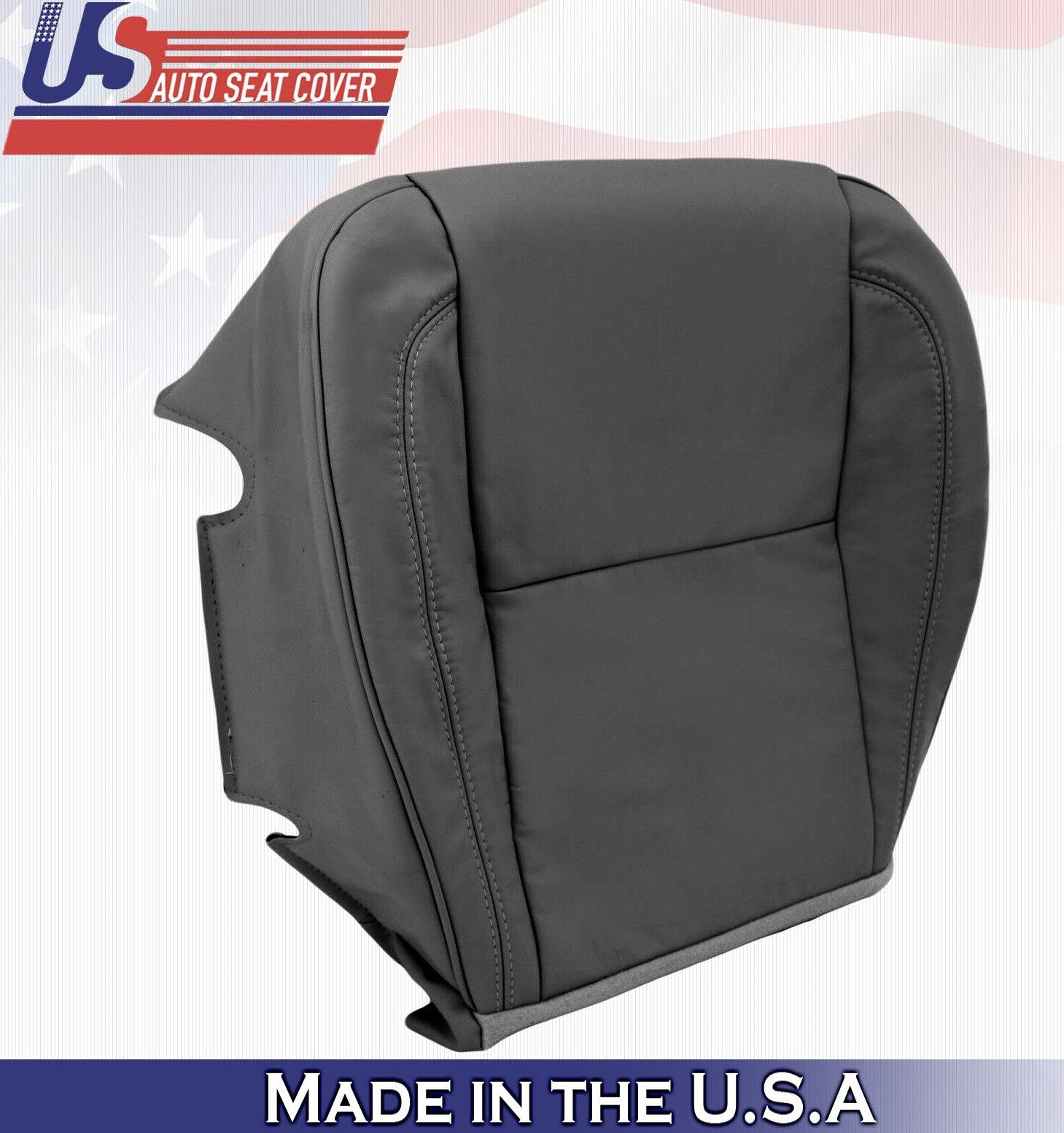 2004 2005 For Lexus GS300 Passenger Side Bottom Synthetic Leather Seat Cover BLK