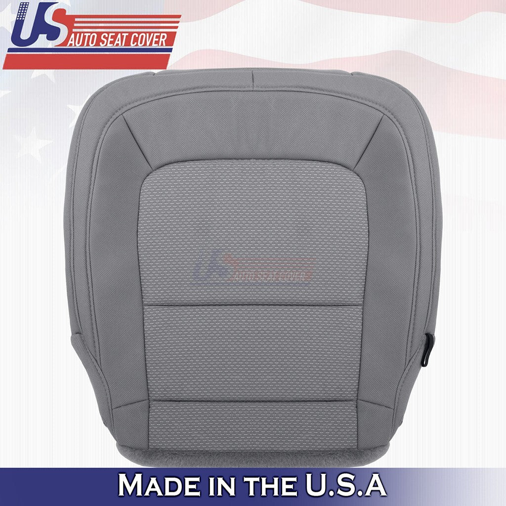2015 to 2021 Fits Chevy Colorado Driver Bottom Cloth Seat Cover Dark Ash Gray