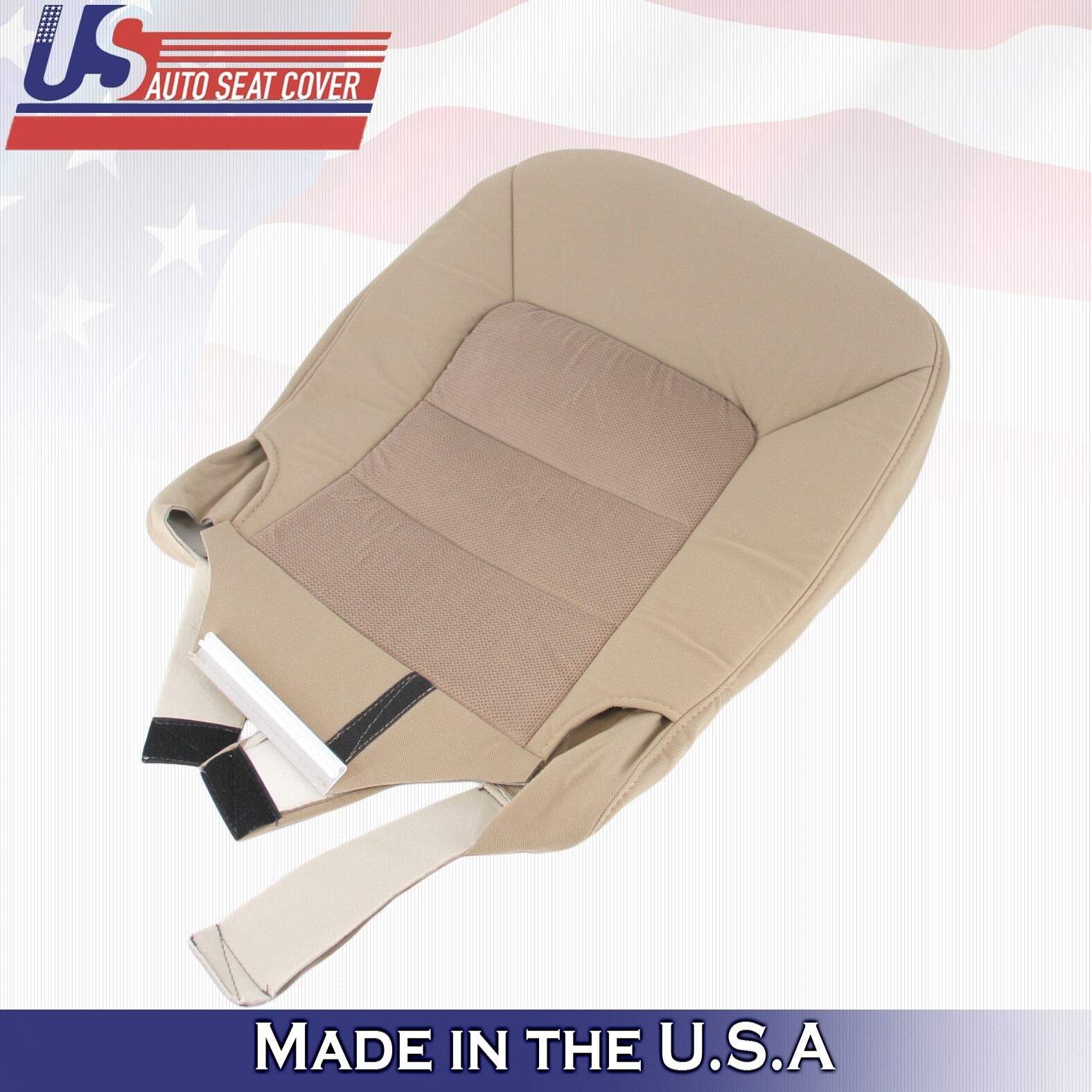 2003 2004 For Ford Expedition XLT Front Driver Side Bottom Cloth Seat Cover Tan