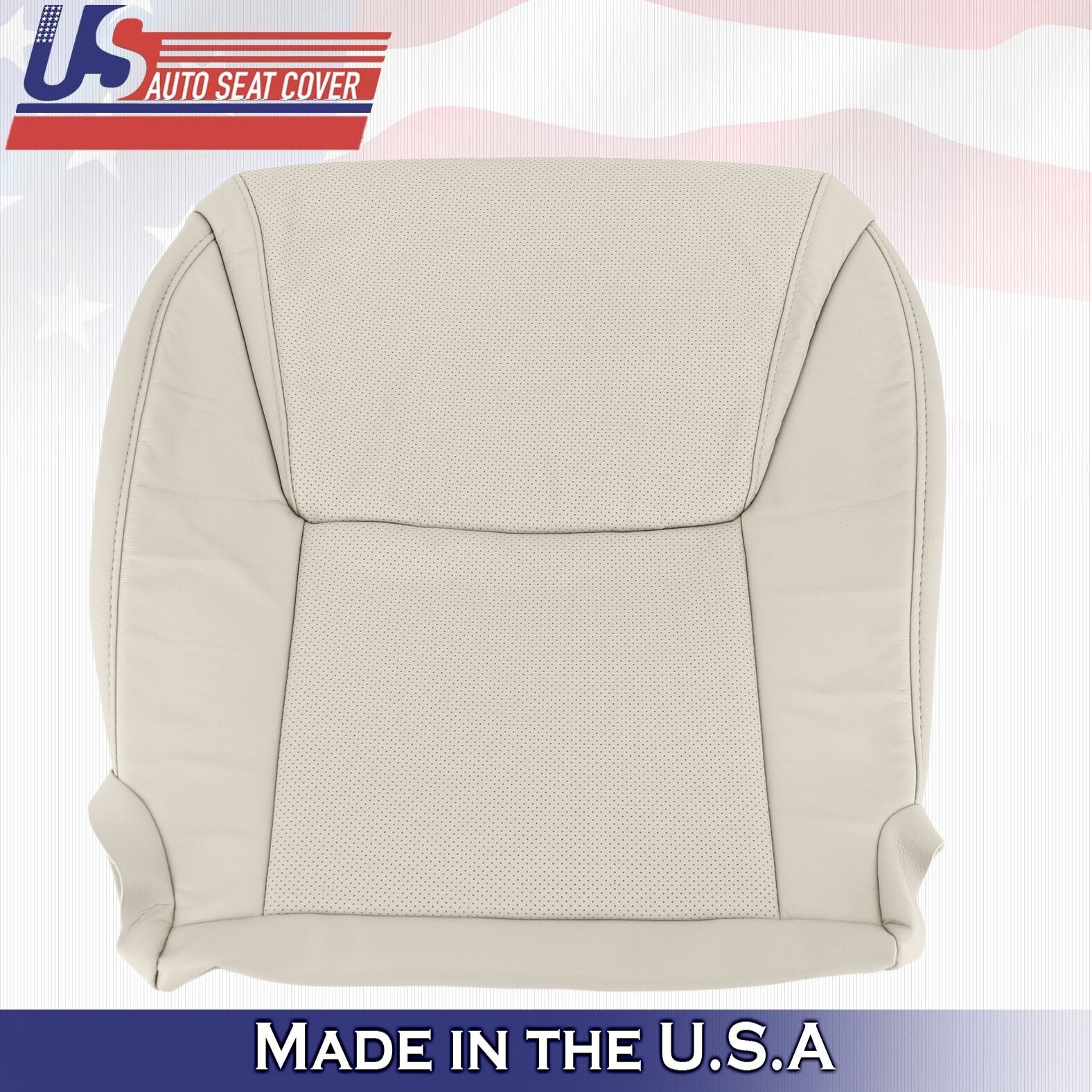 2012 to 2015 For Lexus LX570 Passenger Top Bottom Leather w/ Perf Covers Tan