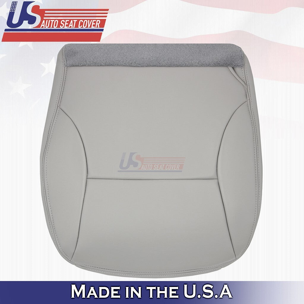 Driver&Passenger Bottoms Leather Seat Covers Gray For 1997 1998 Ford F150 Lariat