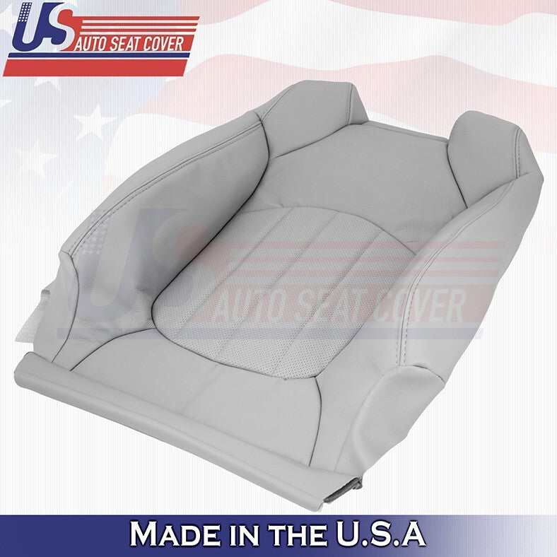 2008-2012 For Buick Enclave Driver & Passenger Top Perforated Leather Cover Gray