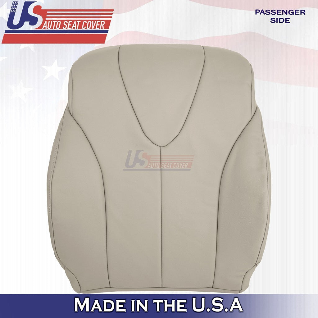 2007 to 2011 Fits Toyota Camry Passenger Bottom & Top Leather Seat Cover Tan