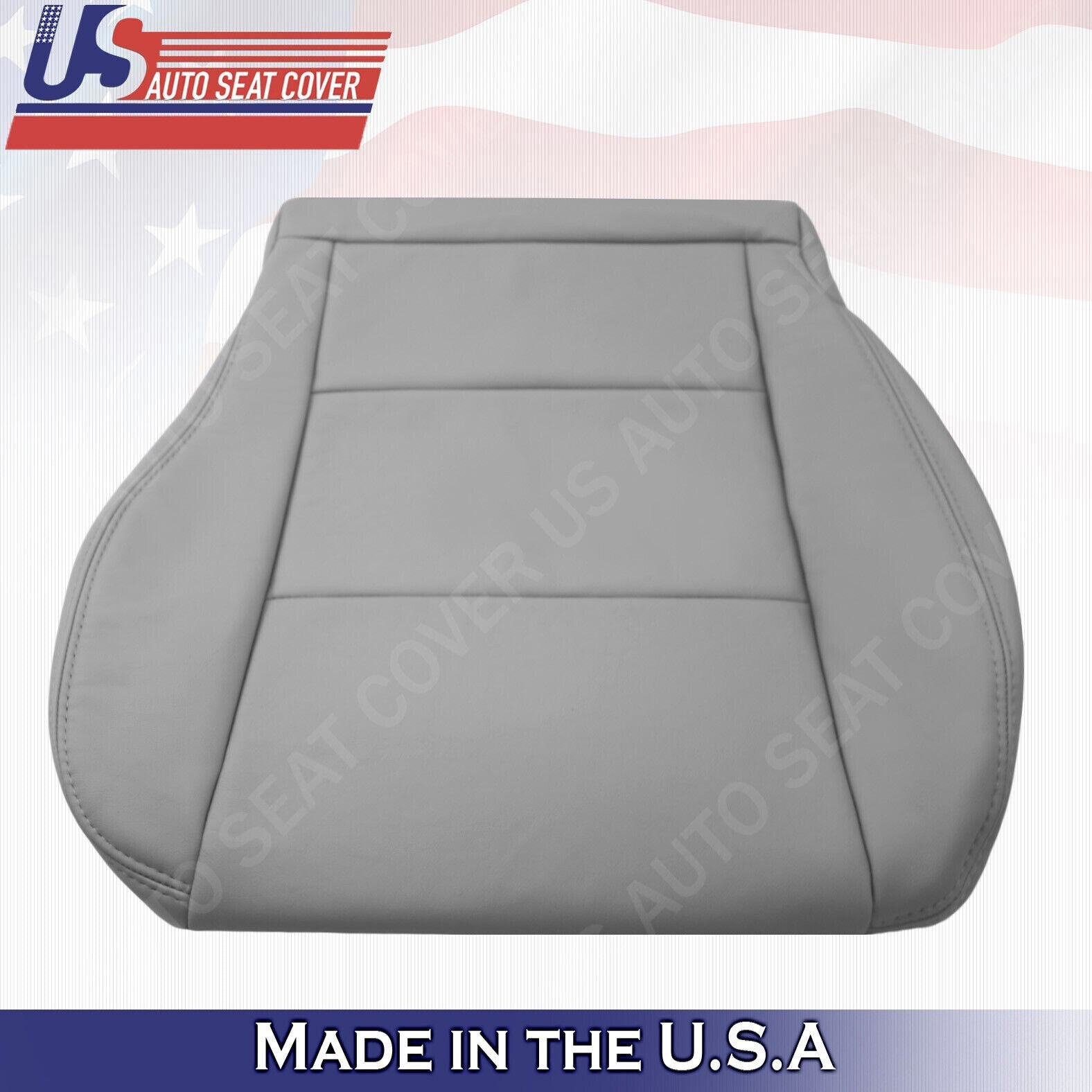 1998-2007 FITS Toyota Land Cruiser PASSENGER Bottom Leather Seat Cover "Gray"