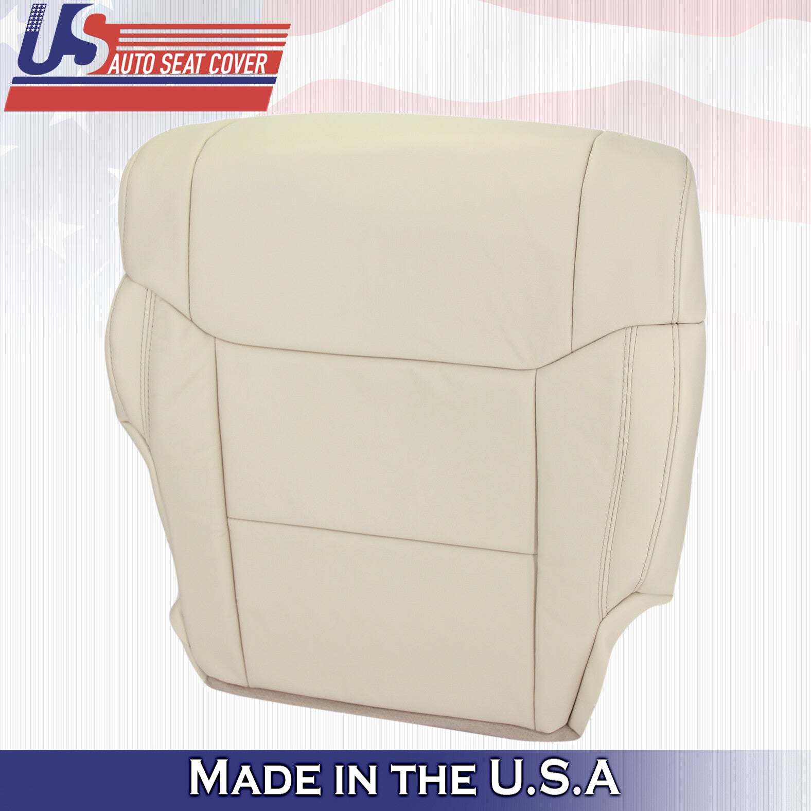 Fits 2014 to 2018 Toyota Tundra Driver and Passenger Bottom Leather Covers Tan
