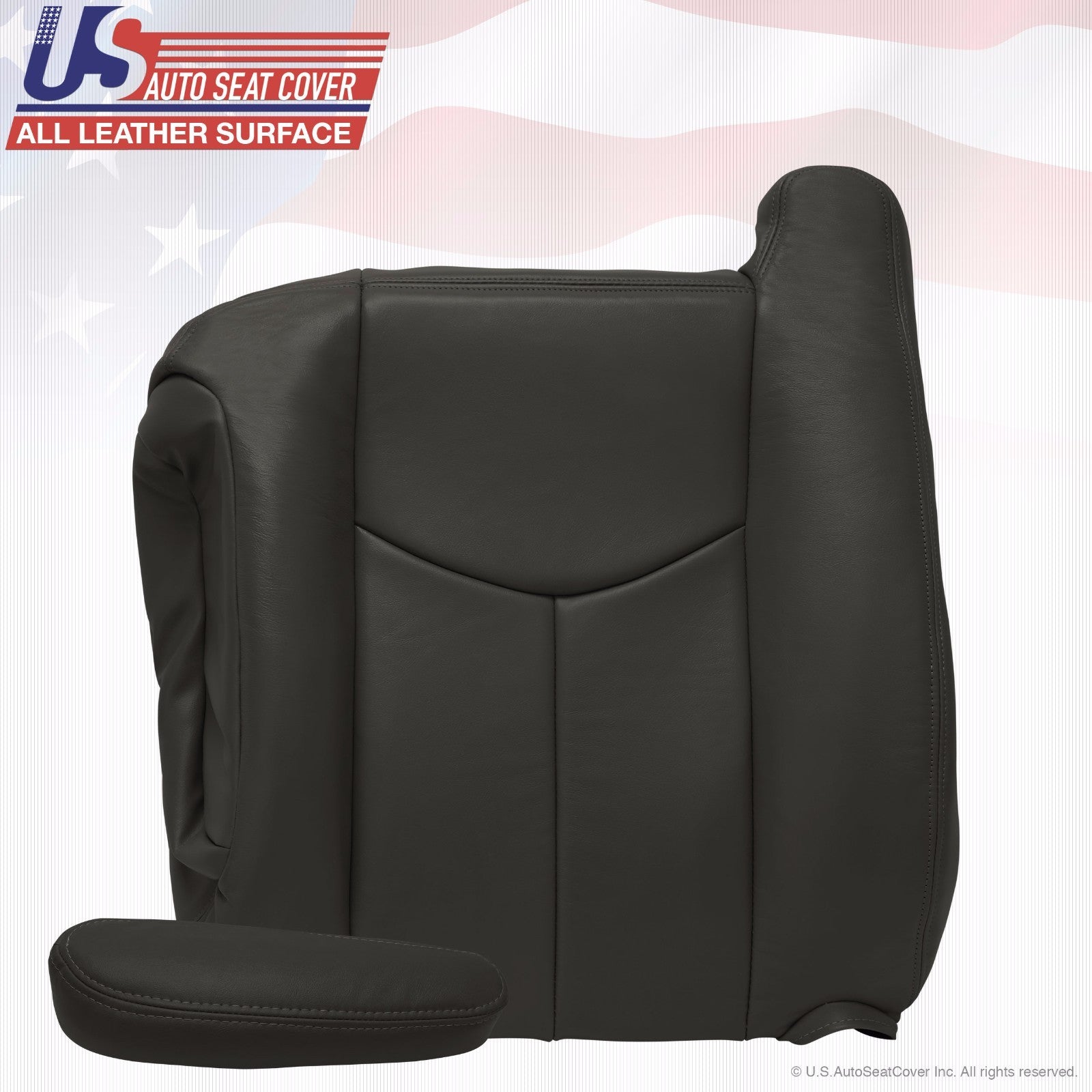 2003 To 06 GMC Sierra 1500 2500 3500 HD Upholstery leather seat-cover Dark-Gray