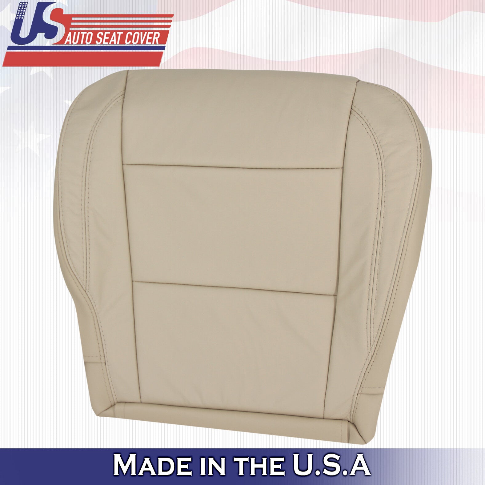 2004 - 2010 For Infinity QX56 Passenger Side Bottom Leather Seat Cover in Tan