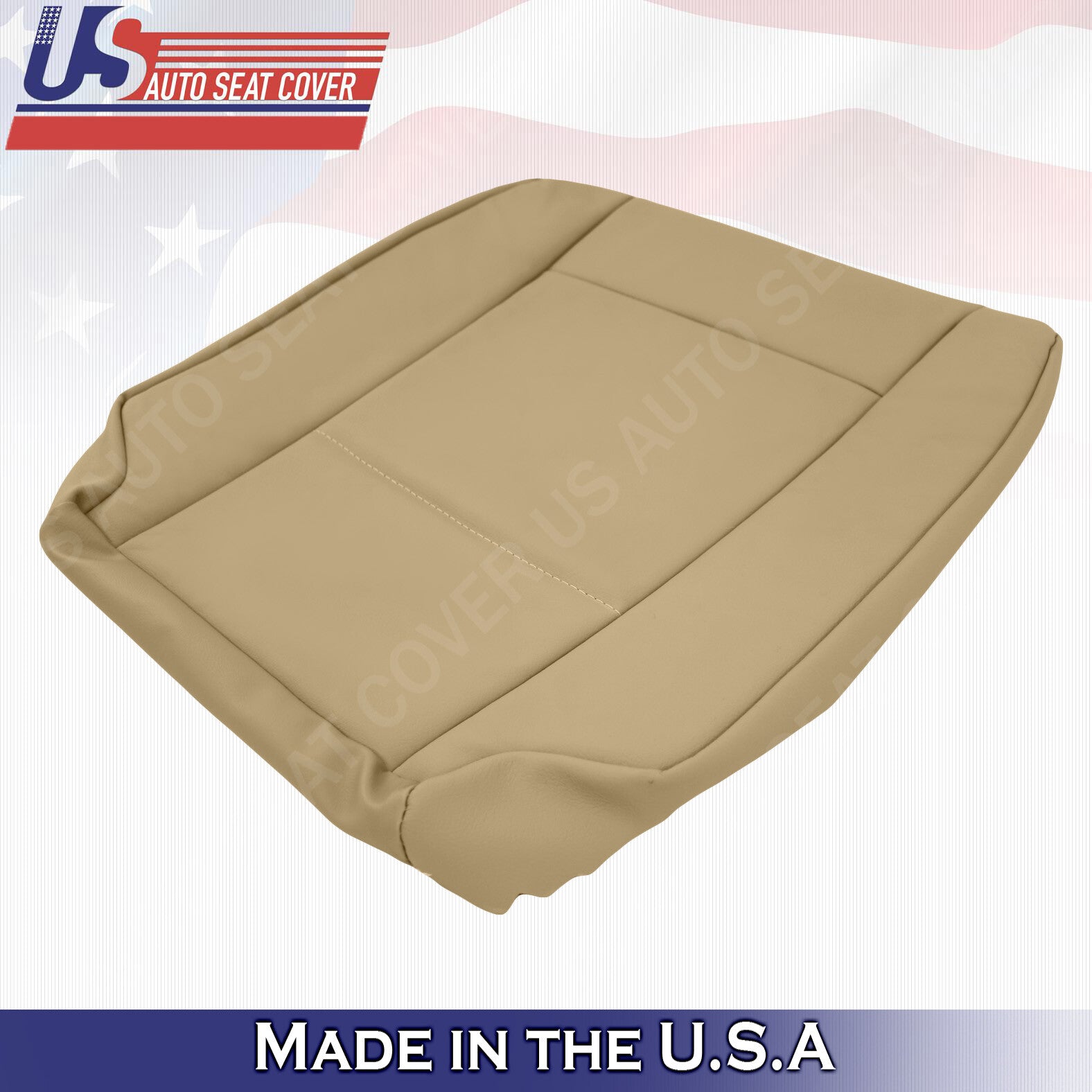 PASSENGER BOTTOM LEATHER SEAT COVER TAN FOR 2002 2003 2004 2005 2006 BMW 5 Serie