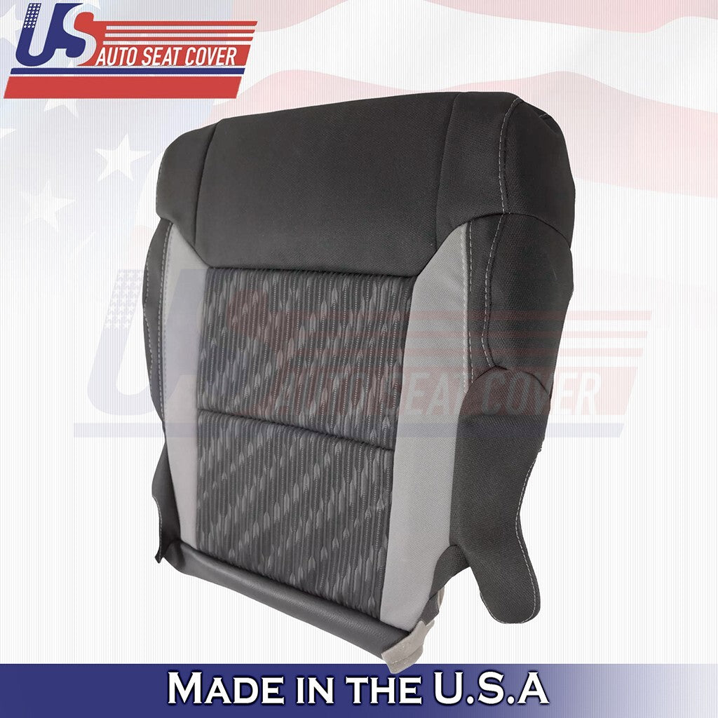 2018 2019 2020 2021 For Toyota Tundra Driver Top- Bottom Cloth Cover 2Tone Black