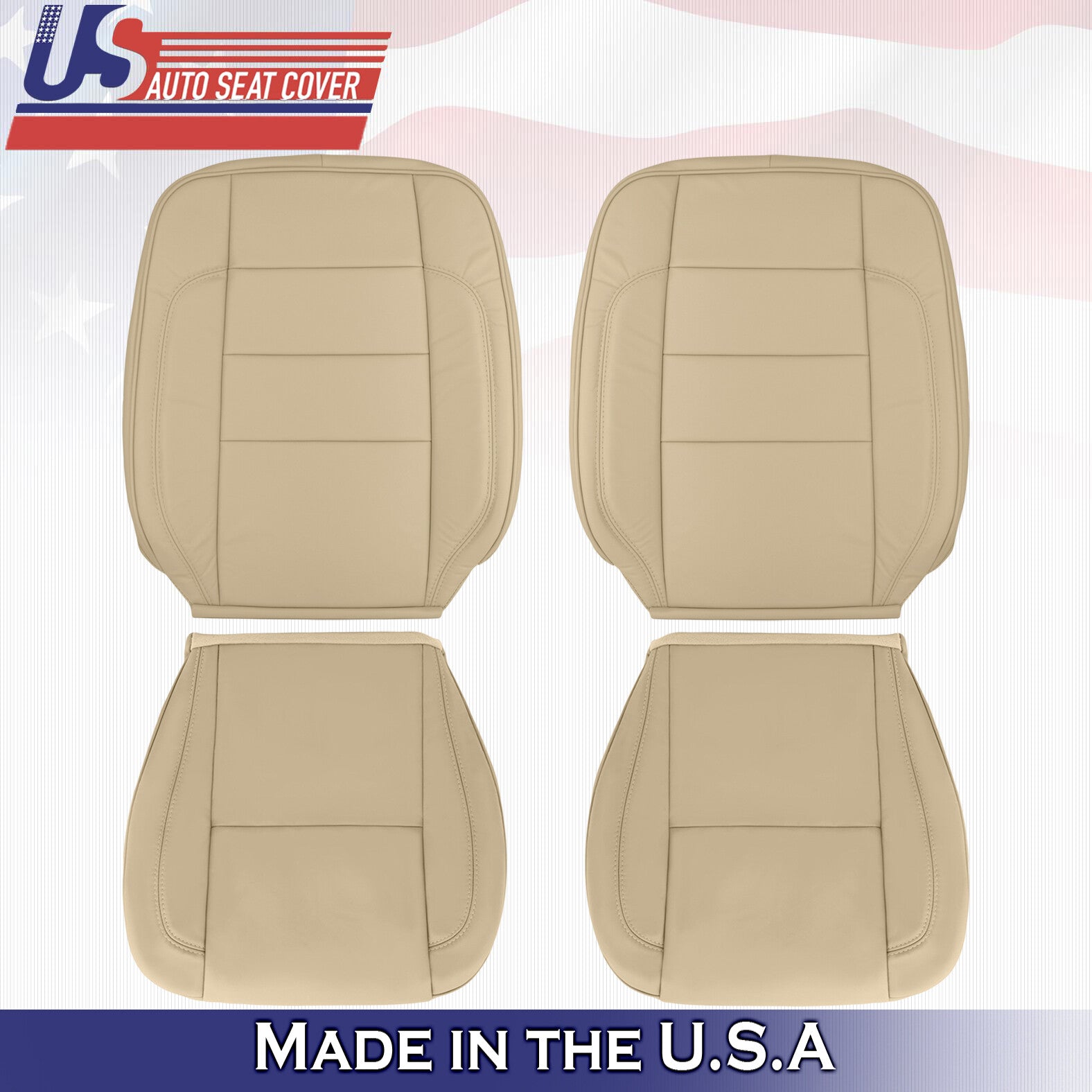 1998 to 2005 For Lexus GS300 GS400 GS430 2x Top & 2x Bottom Leather Covers Ivory