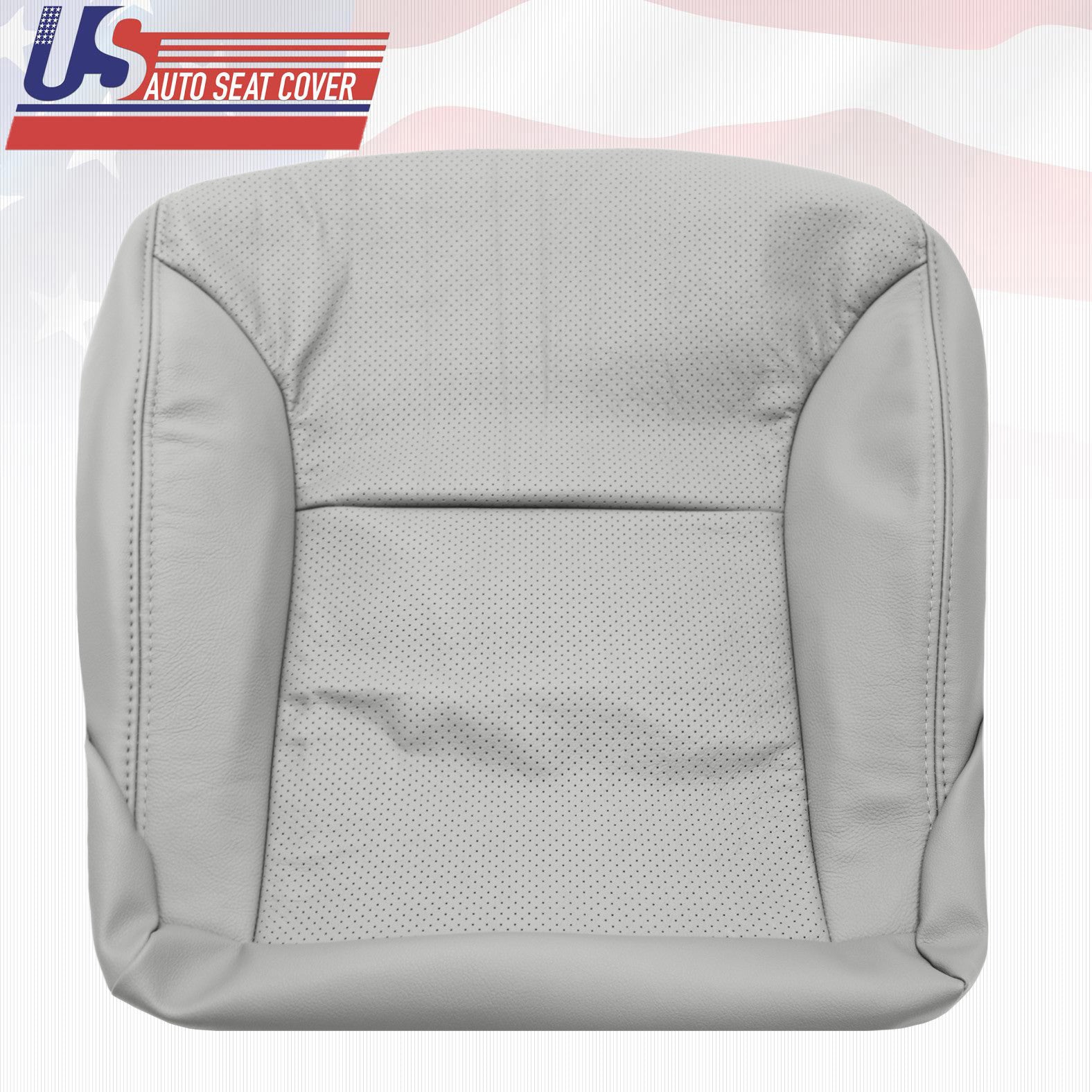 Fit 2003 - 06 Lexus ES300 - 330 Driver Bottom Perforated Leather Seat Cover Gray