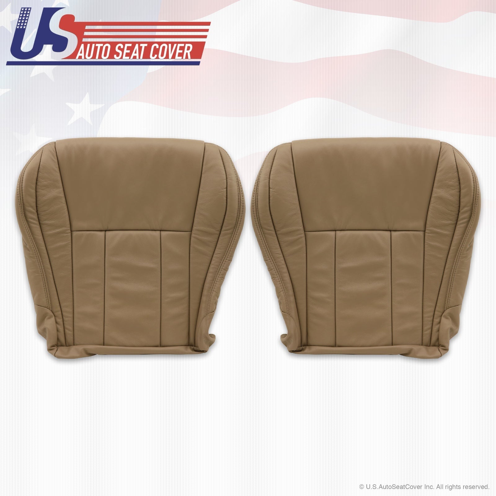 Front Driver & Passenger Bottom Seat Covers Oak Tan Fits 1996-02 Toyota 4Runner