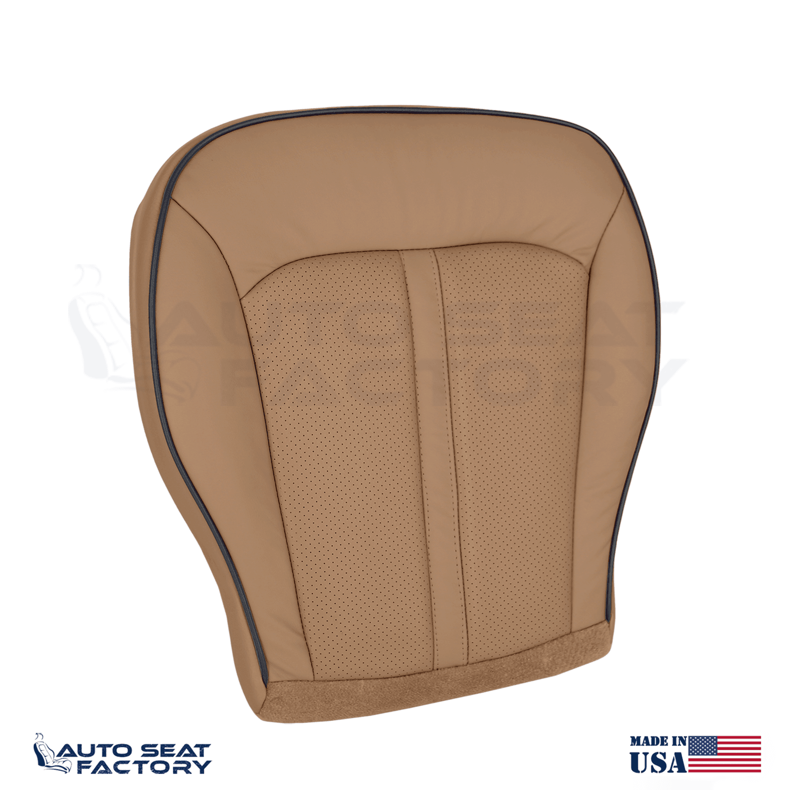2011 - 2015 Lincoln MKX Perforated Driver Bottom Canyon Vinyl Seat Cover