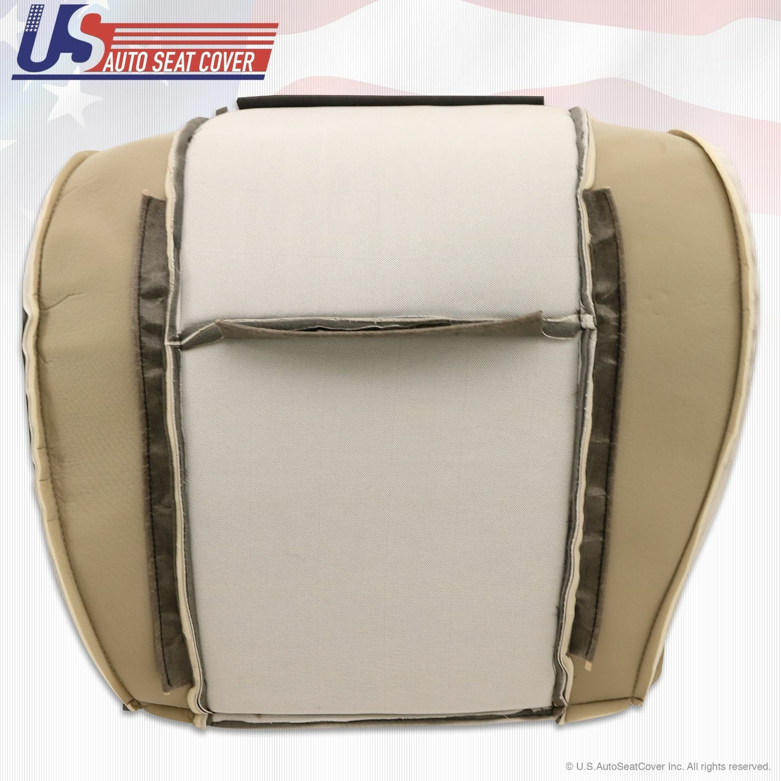 2011 2012 Ford E350 E450 Driver Side Bottom Perforated Vinyl Seat Cover Gray