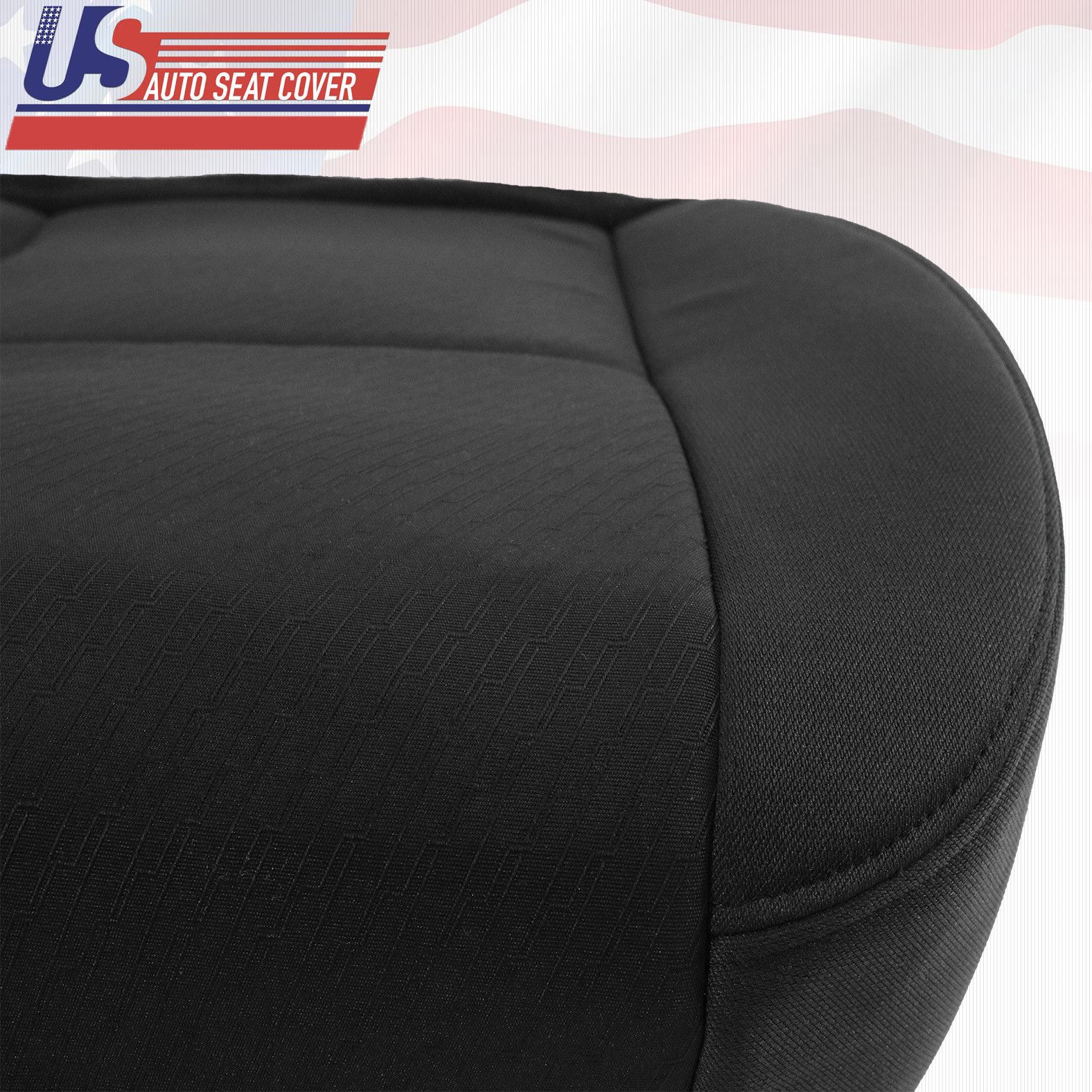 2011 2012 Chevy Tahoe-Suburban Driver Bottom Replacement Cloth Seat Cover Black