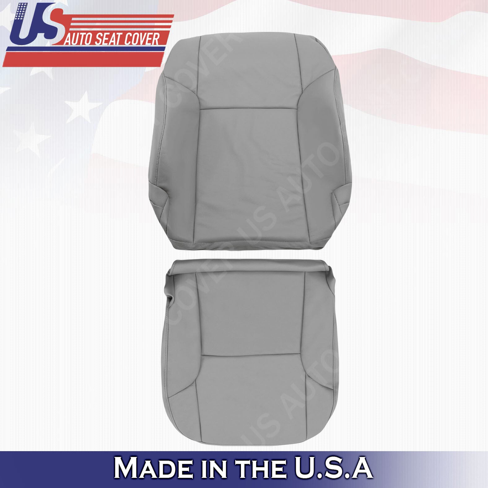 DRIVER Top & Bottom Leather Cover Gray Fit 2003 TO 2009 Toyota 4Runner Limited