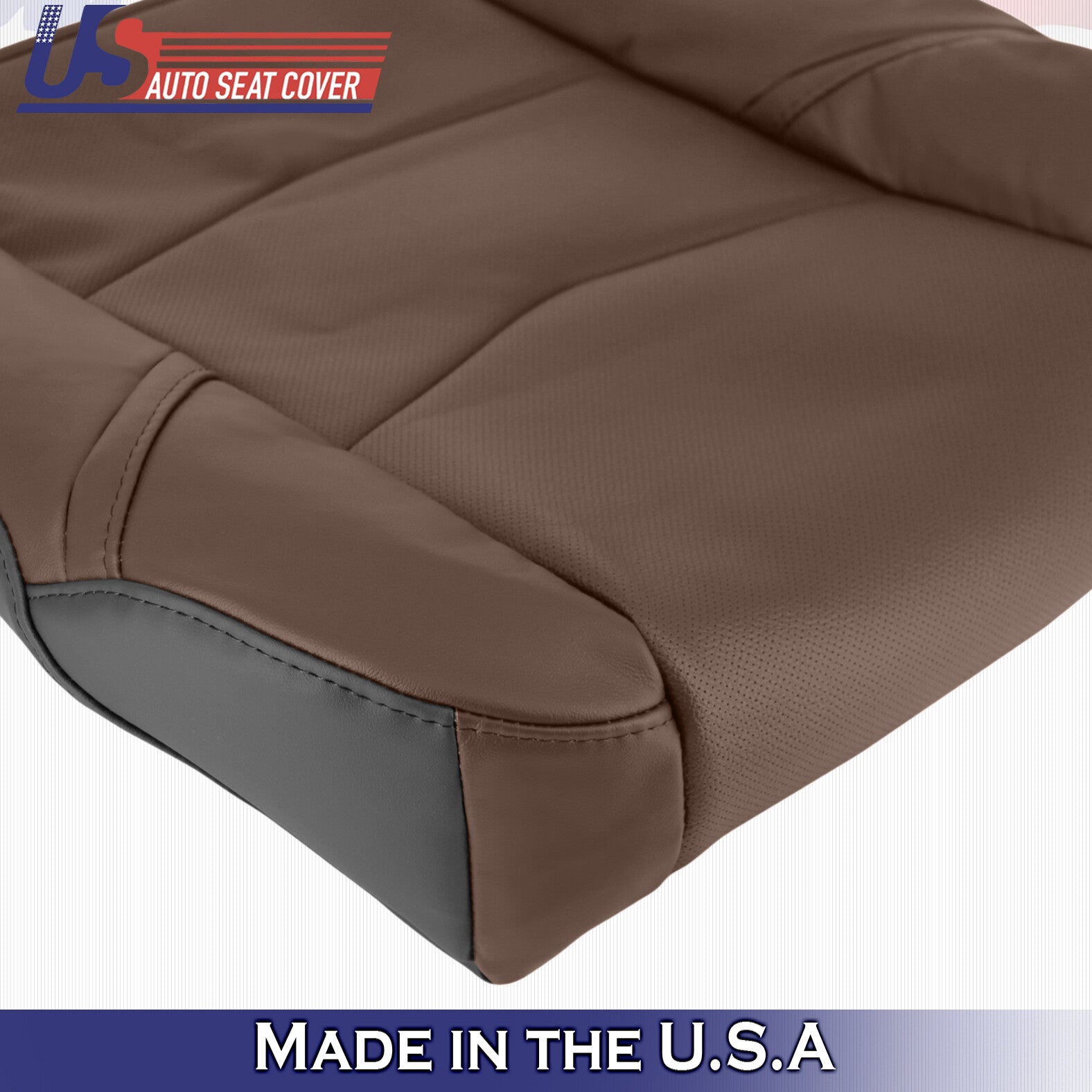2015 to 2020 For Cadillac Escalade Driver Passenger Bottom Leather Covers Brown
