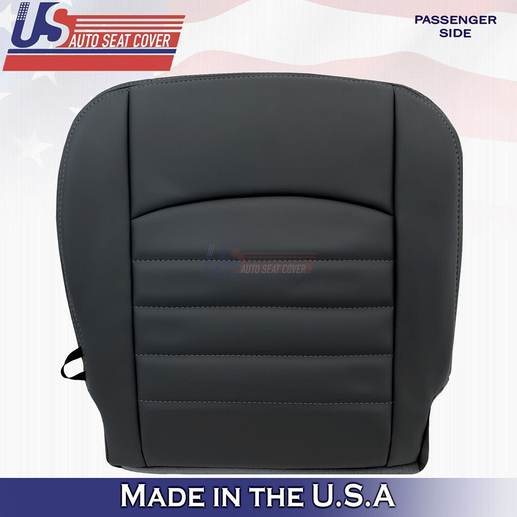 2013 to 2018 Fits Dodge Ram ST Passenger Top & Bottom Vinyl Seat Cover Black