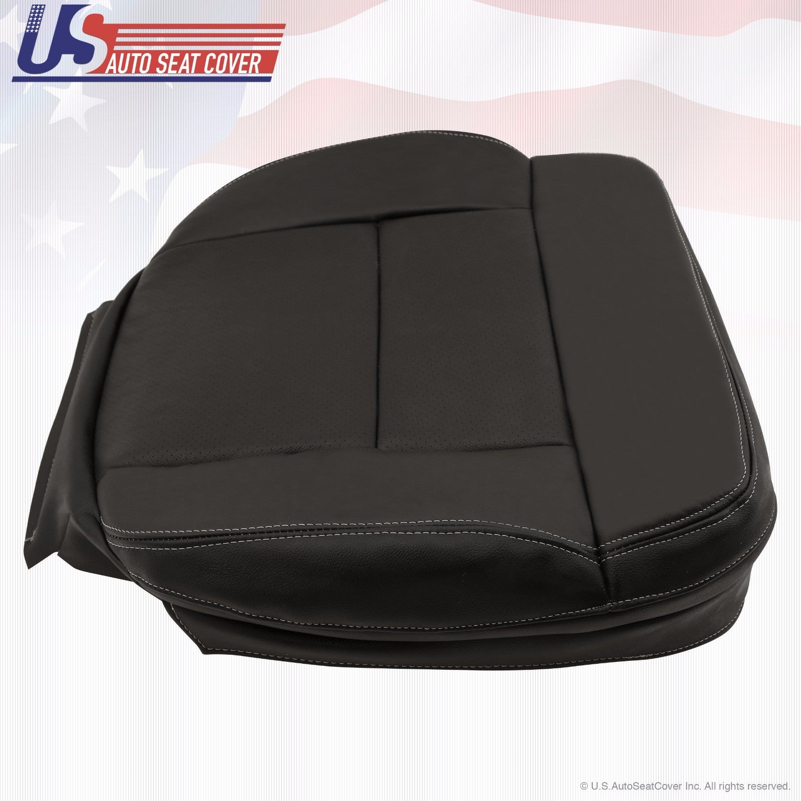 2004-2008 F-150 Lariat Driver/Passenger Bottom Perforated Leather Cover Black