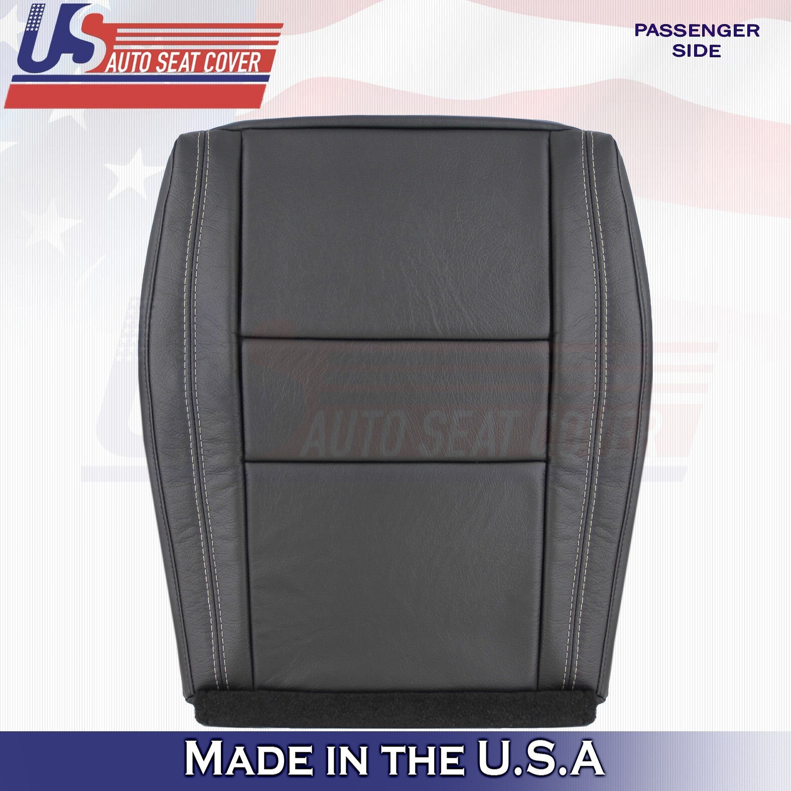 2018 For Jeep Grand Cherokee Limited Passenger Top & Bottom Leather Covers BLK