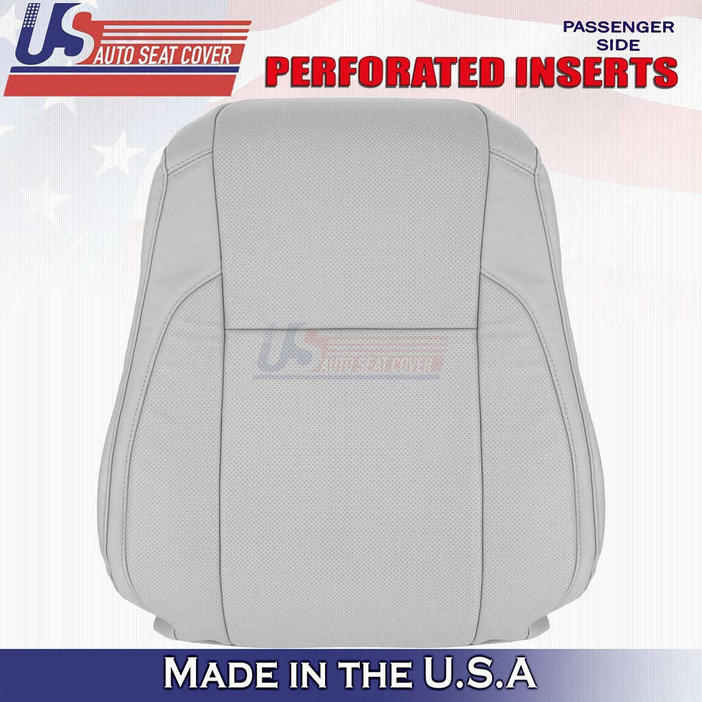 2014-2019 For Toyota Highlander Driver & Passenger Top Bottom Leather Cover Gray