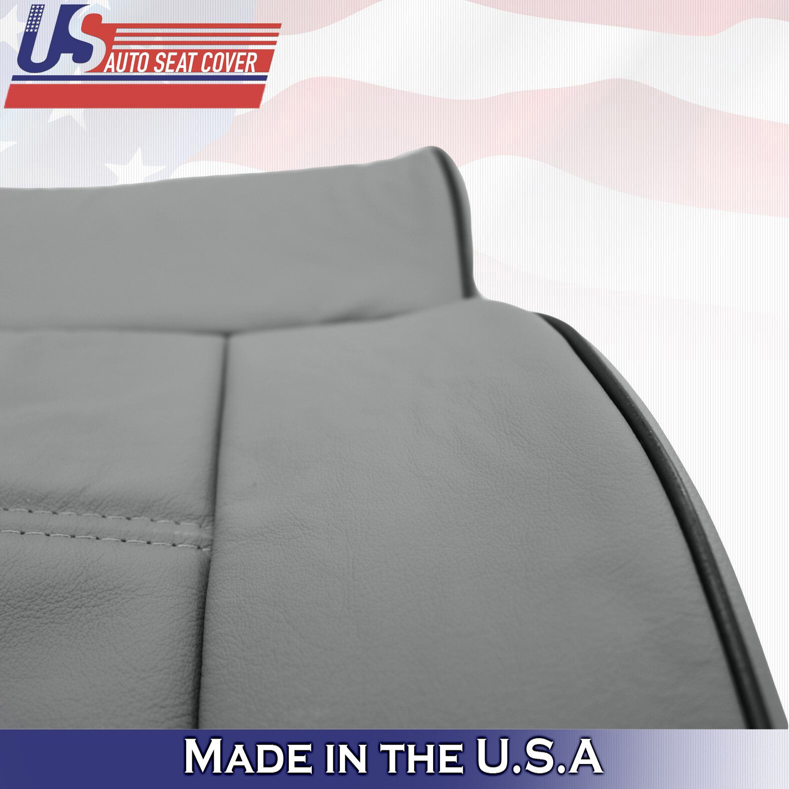 Gray Front Upper Backrest Leather Seat Cover FOR 2006 2007 2008 Lincoln Mark LT