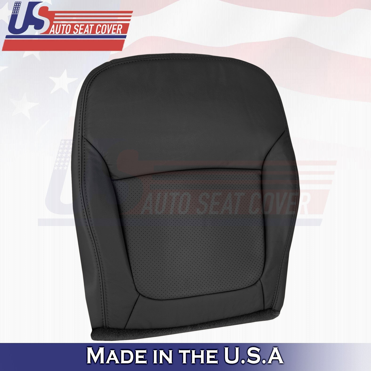 2002 2003 Fits Acura TL Type S Front Driver Bottom Leather Seat Cover Black