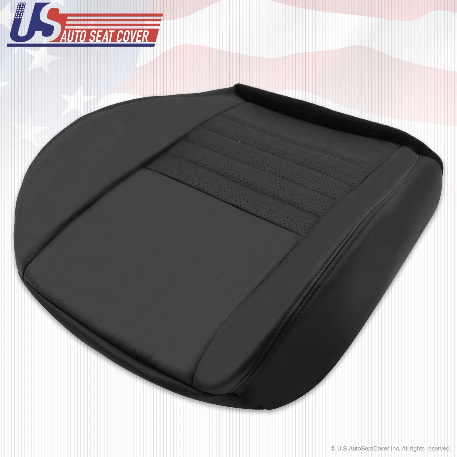 1999 2000 2002 2003 2004 Ford Mustang GT V8 Left Driver Bottom Seat-Cover Black