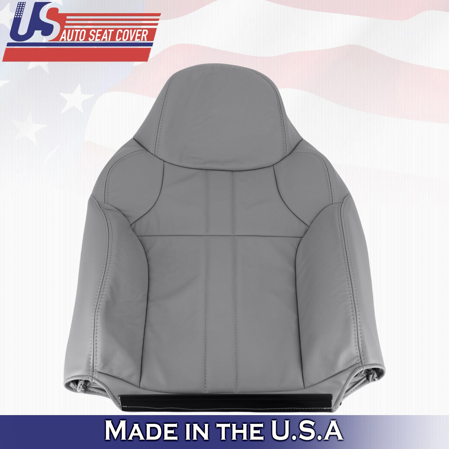 2000 For Ford Excursion Limited XLT Passenger Side Top Leather Seat Cover Gray
