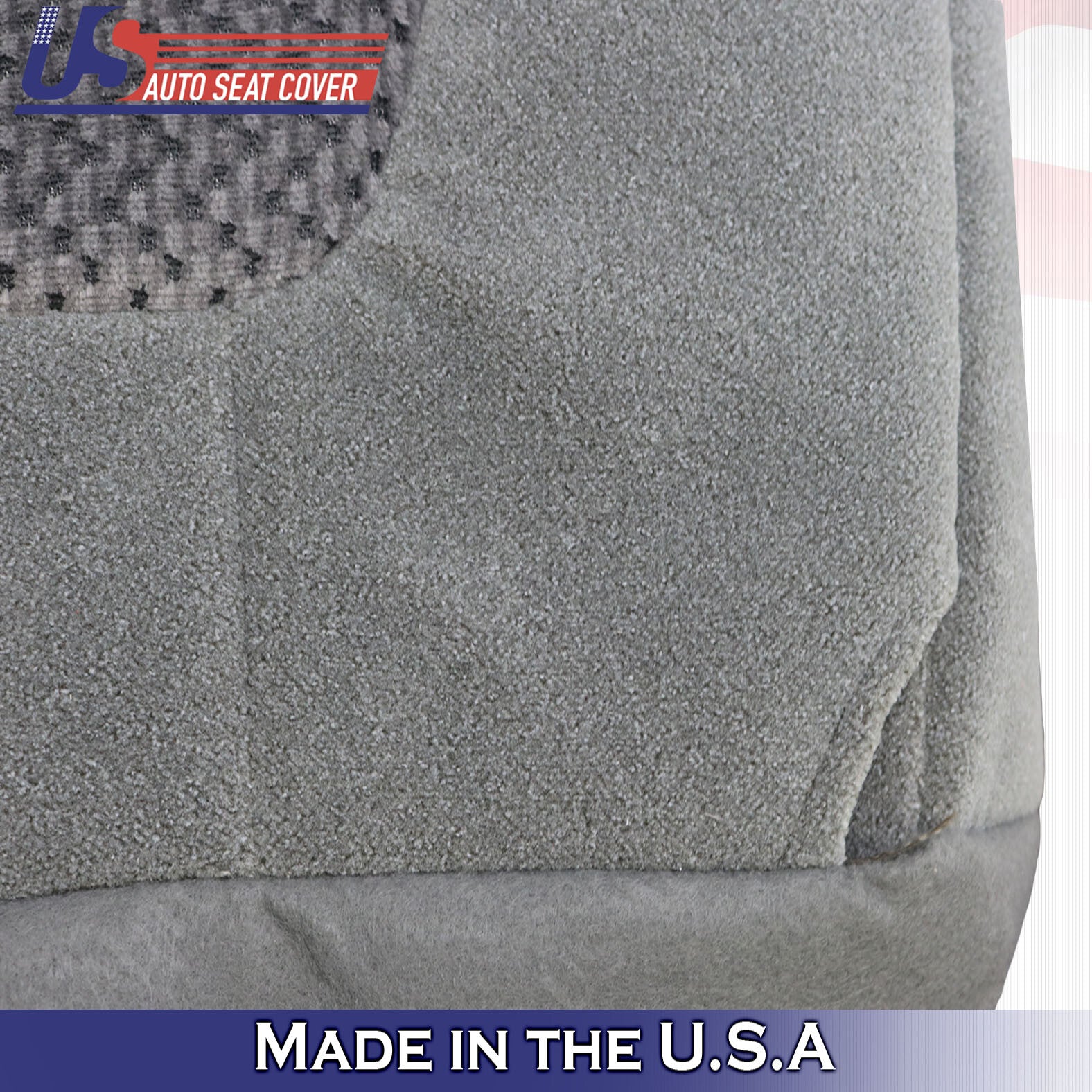 2001 Ford F250 F-350 F-450 XLT Driver Bottom Cloth Seat Cover Med. Graphite Gray