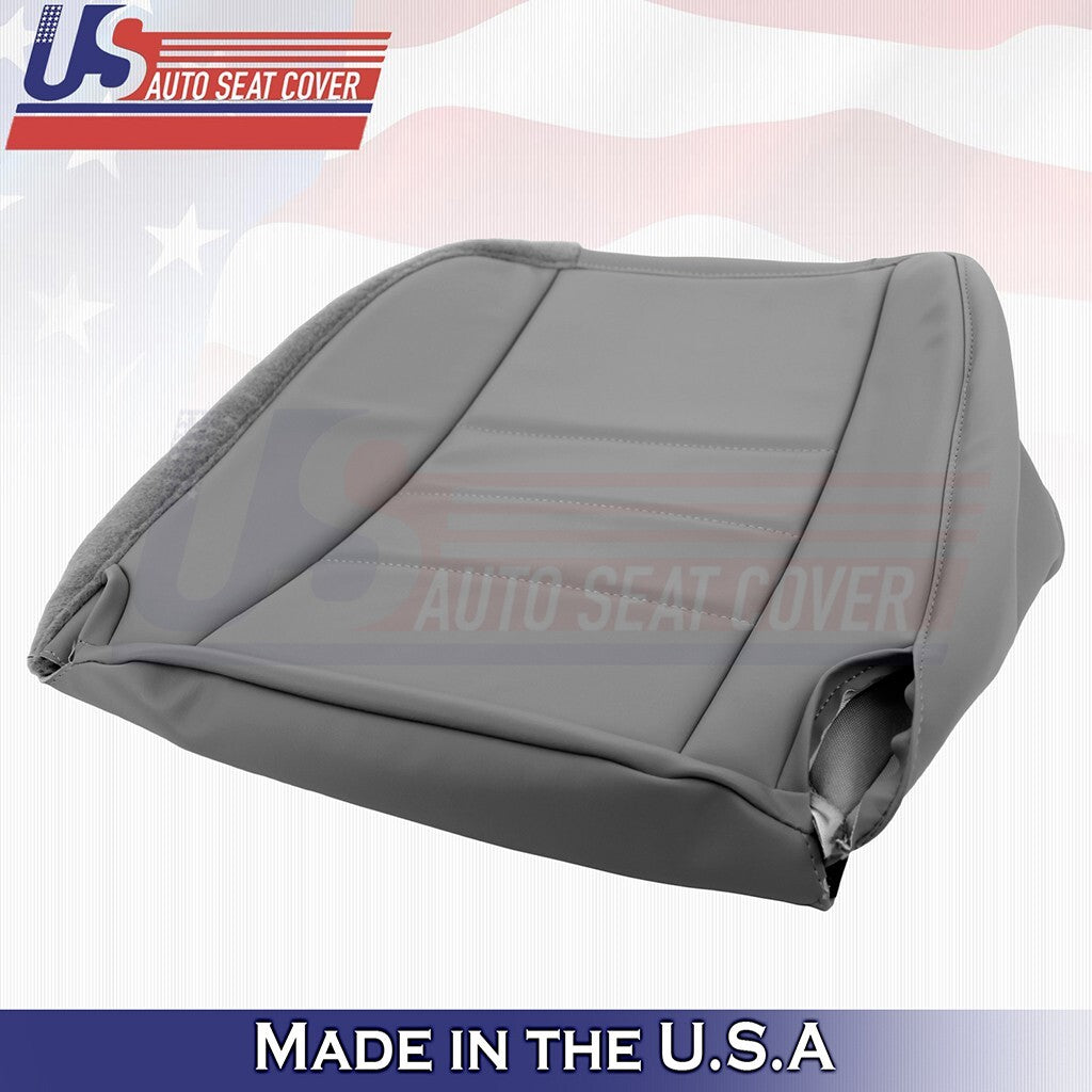 1997-2006 FITS Jeep Wrangler Passenger Bottom Leather Seat Cover Mist Gray