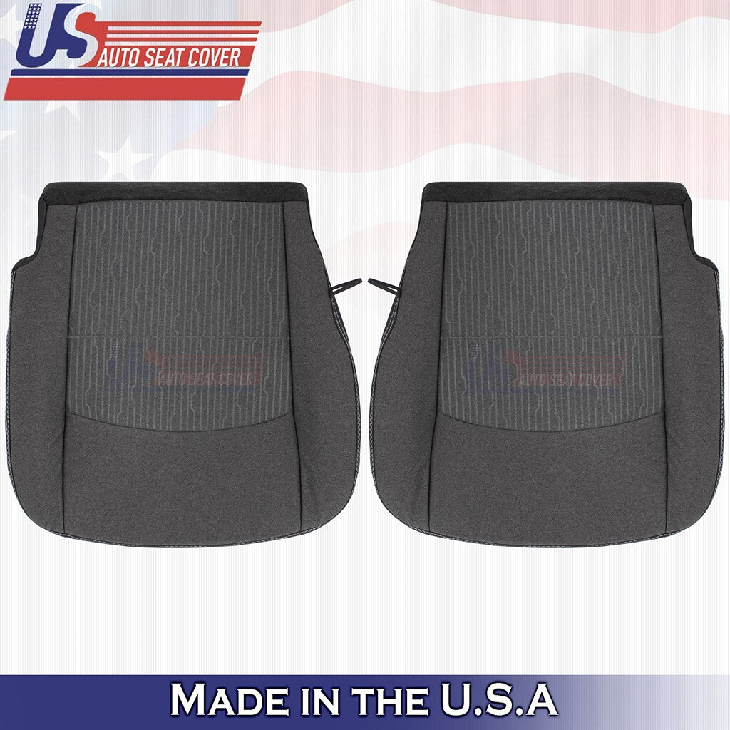 2019 to 2024 For Dodge Ram 1500 DRIVER & PASSENGER Bottoms Cloth Cover Gray