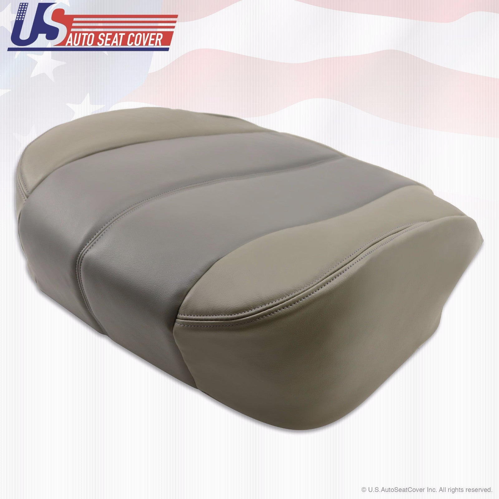 2001 2002 Fits GMC Yukon Denali Driver Bottom Leather Seat Cover 2-Tone GRAY