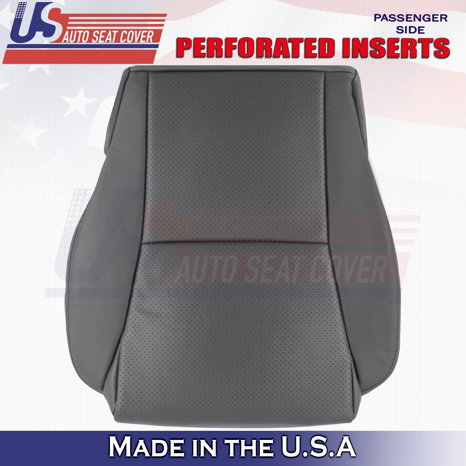 2004 - 2008 FOR Toyota Solara Driver & Passenger Bottoms&Tops Leather Cover Gray