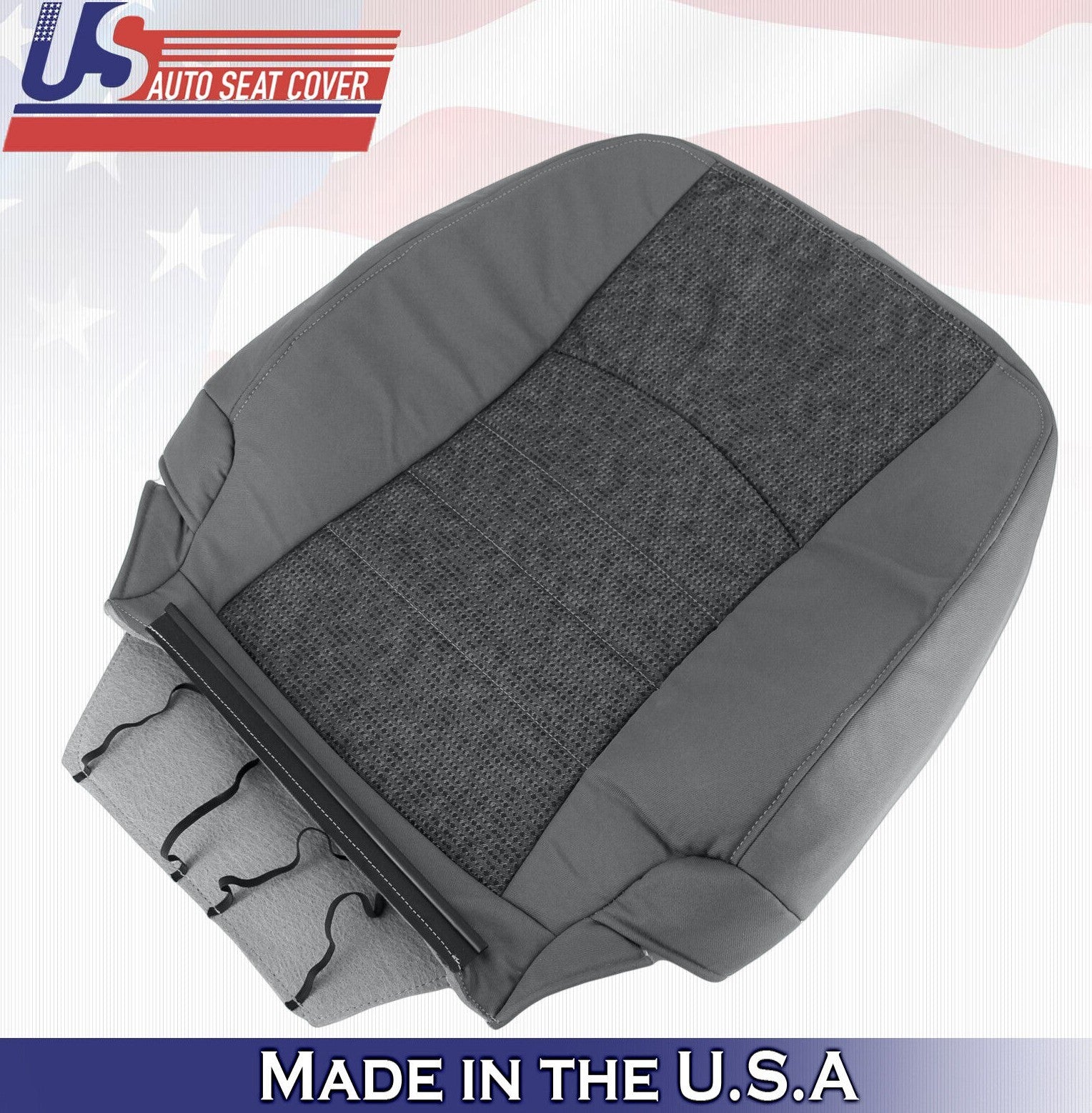2013 to 2018 For Dodge Ram 4500 SLT Passenger Side Top Cloth Seat Cover Gray