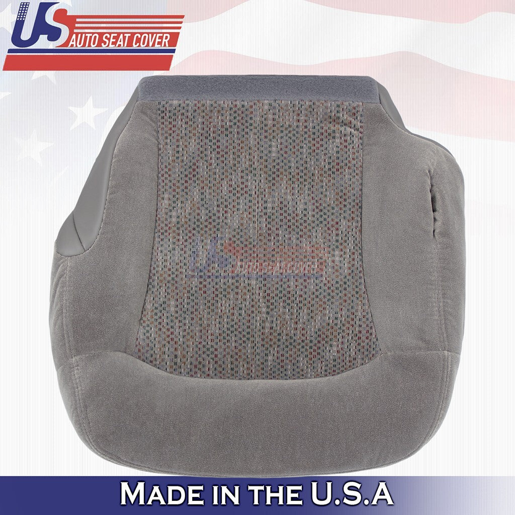 2000 2001 2002 For Chevy Tahoe Suburban Driver Top&Bottom Cloth Seat Cover Gray