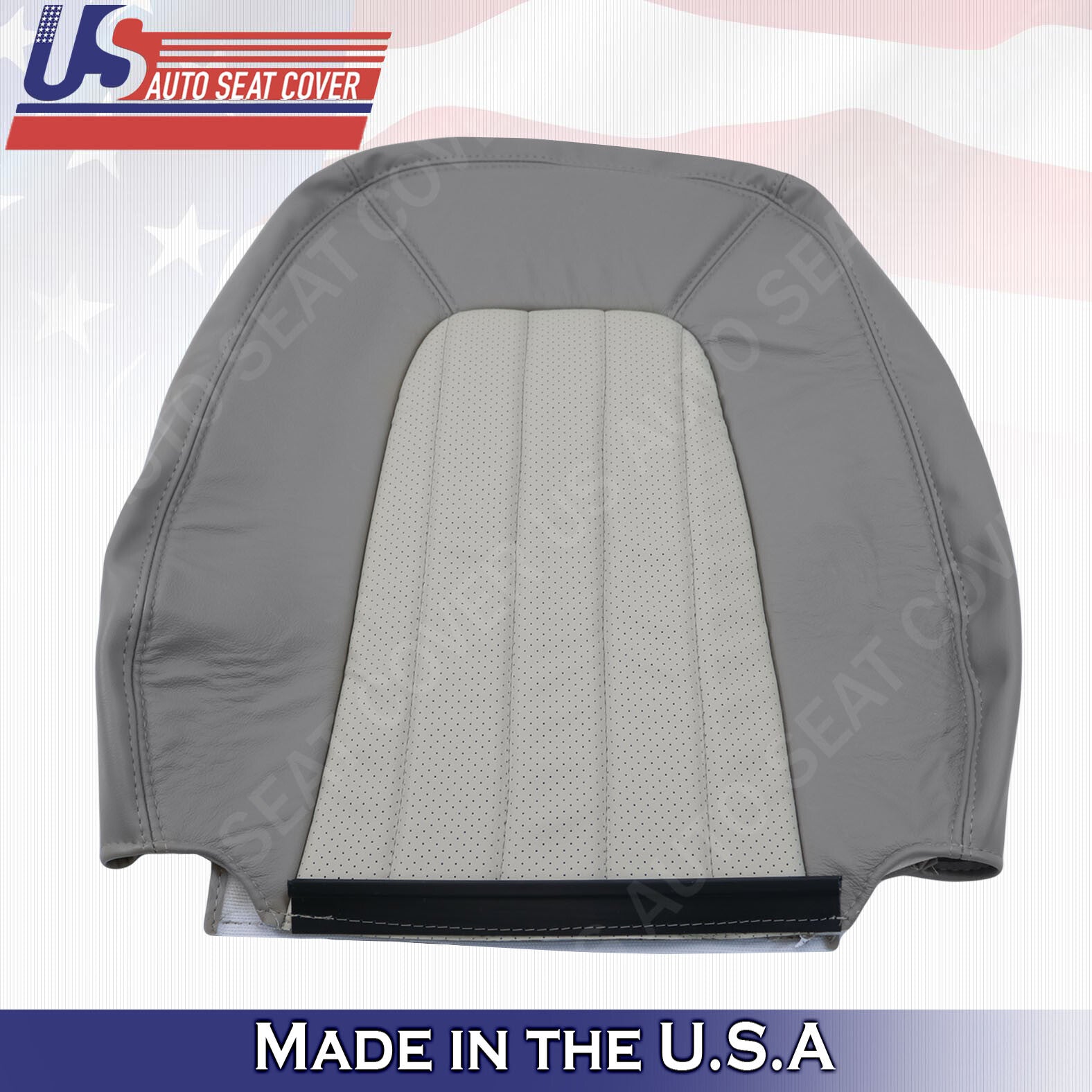 2002 2003 2004 2005 Mercury Mountaineer Driver TOP PERF. Leather Seat Cover GRAY