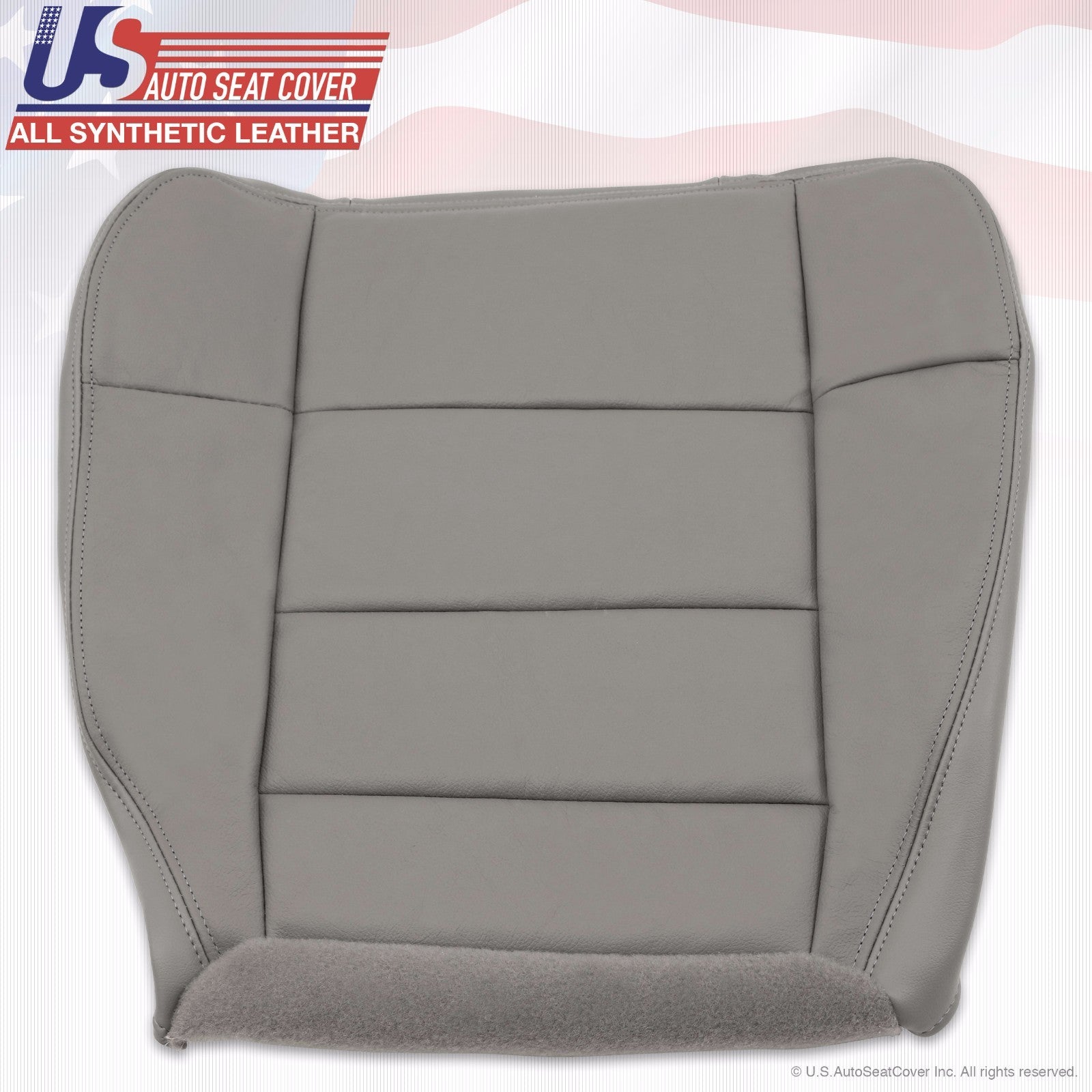 2001 to 2003 Fits Ford F-150 Lariat Driver& Passenger Bottom Leather Covers Gray