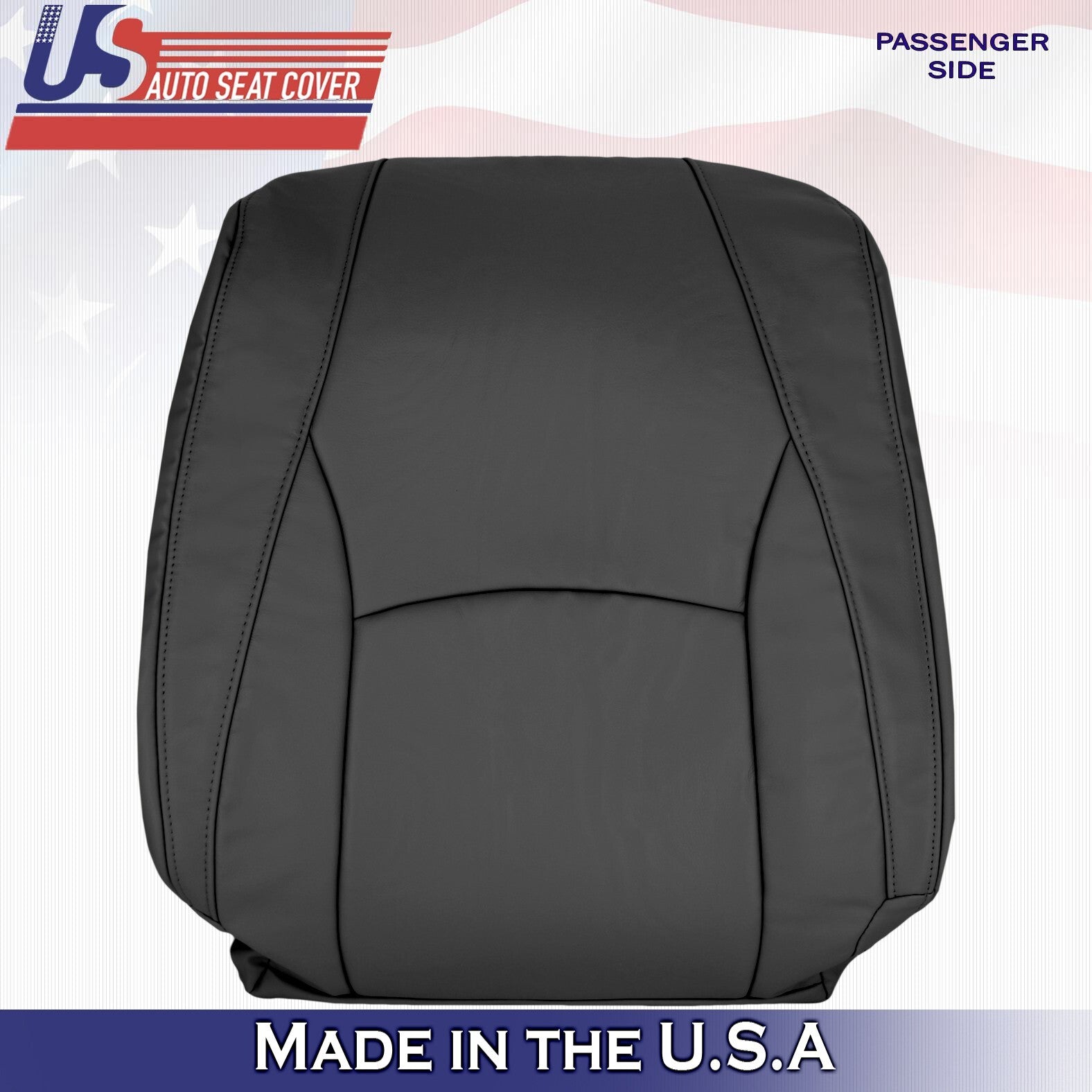 2004 2005 For Lexus RX350 RX330 RX400 Driver & Passenger Top Leather Covers BLK
