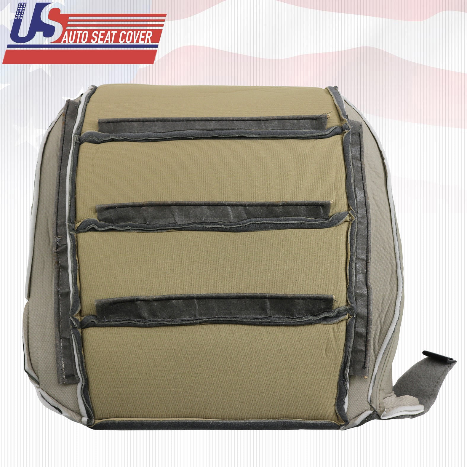 For 2007 ACURA TL TYPE-S LEATHER DRIVER BOTTOM PERFORATED SEAT COVER GRAY TAUPE