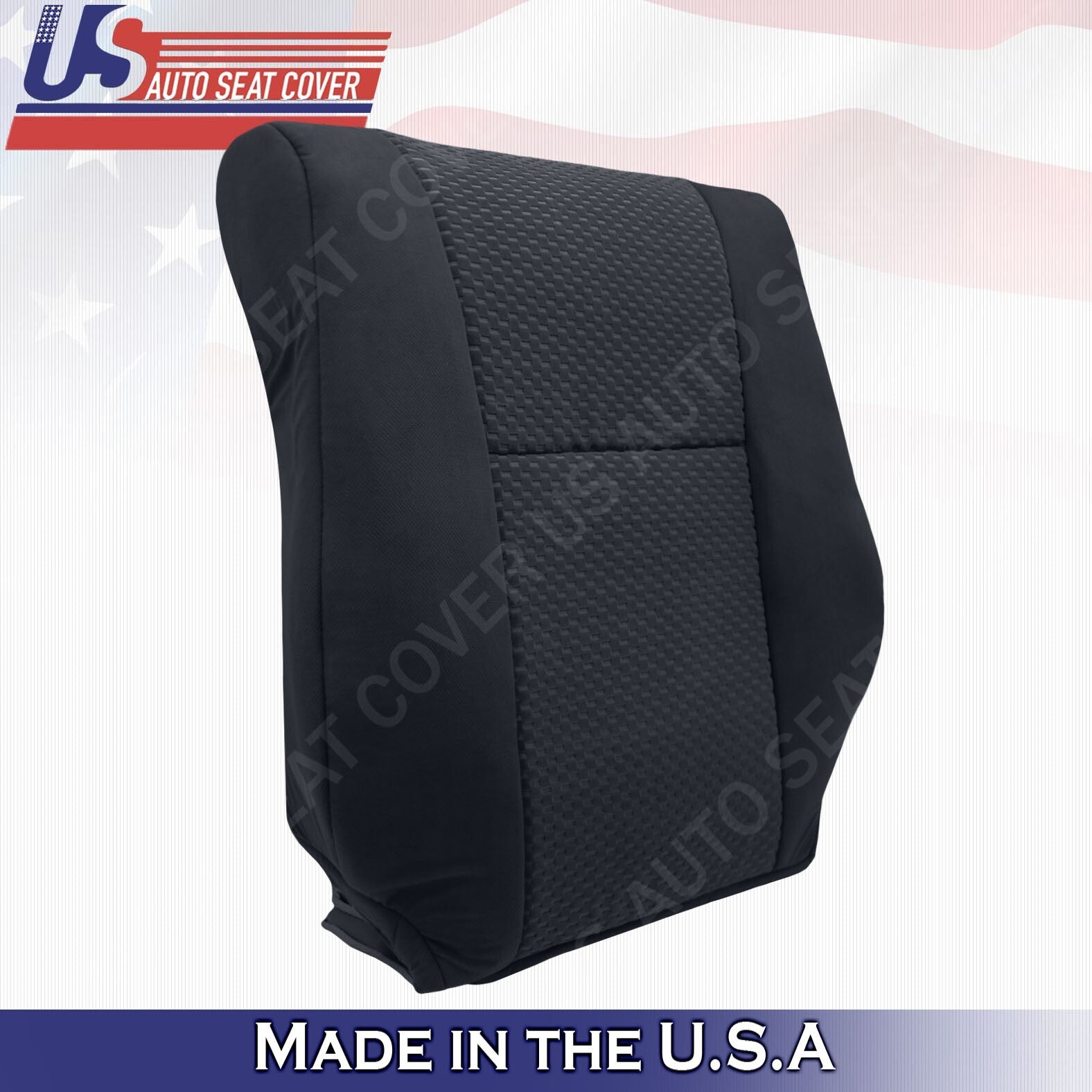 2007 2008 09 10 2012 For Toyota Tundra Passenger Top & Bottom Cloth Cover Black