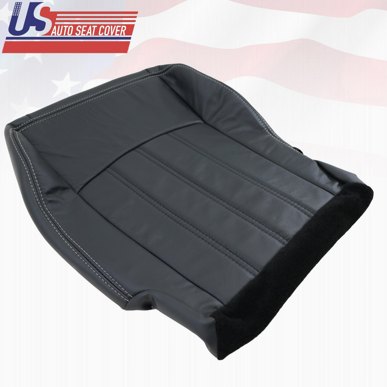 2009-2012 Fits Dodge Ram Laramie 1500 Bucket Seat Dark Slate Leather Cover