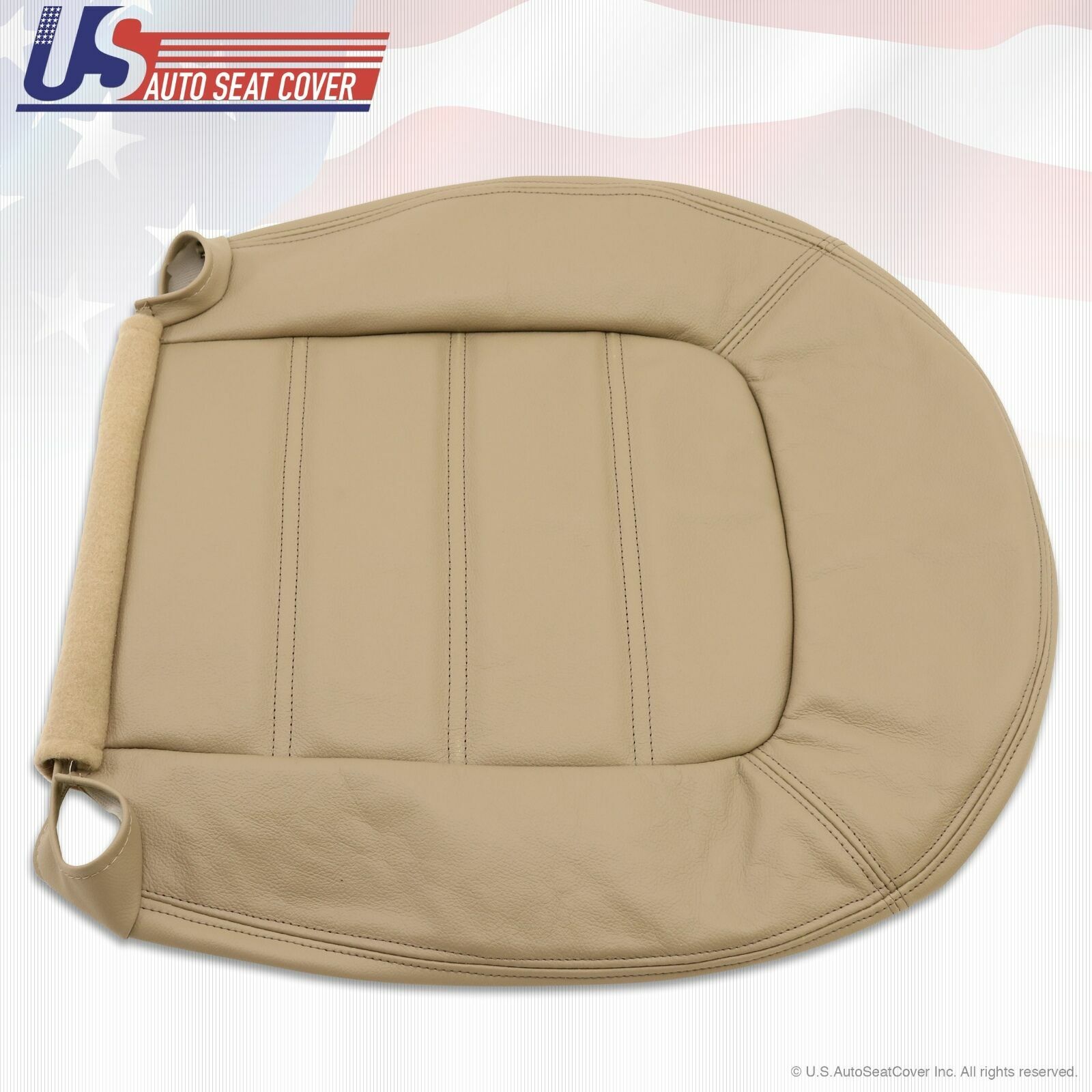 2002-2005 Ford Explorer XLS Driver & Passenger Bottom Leather Seat Cover Tan