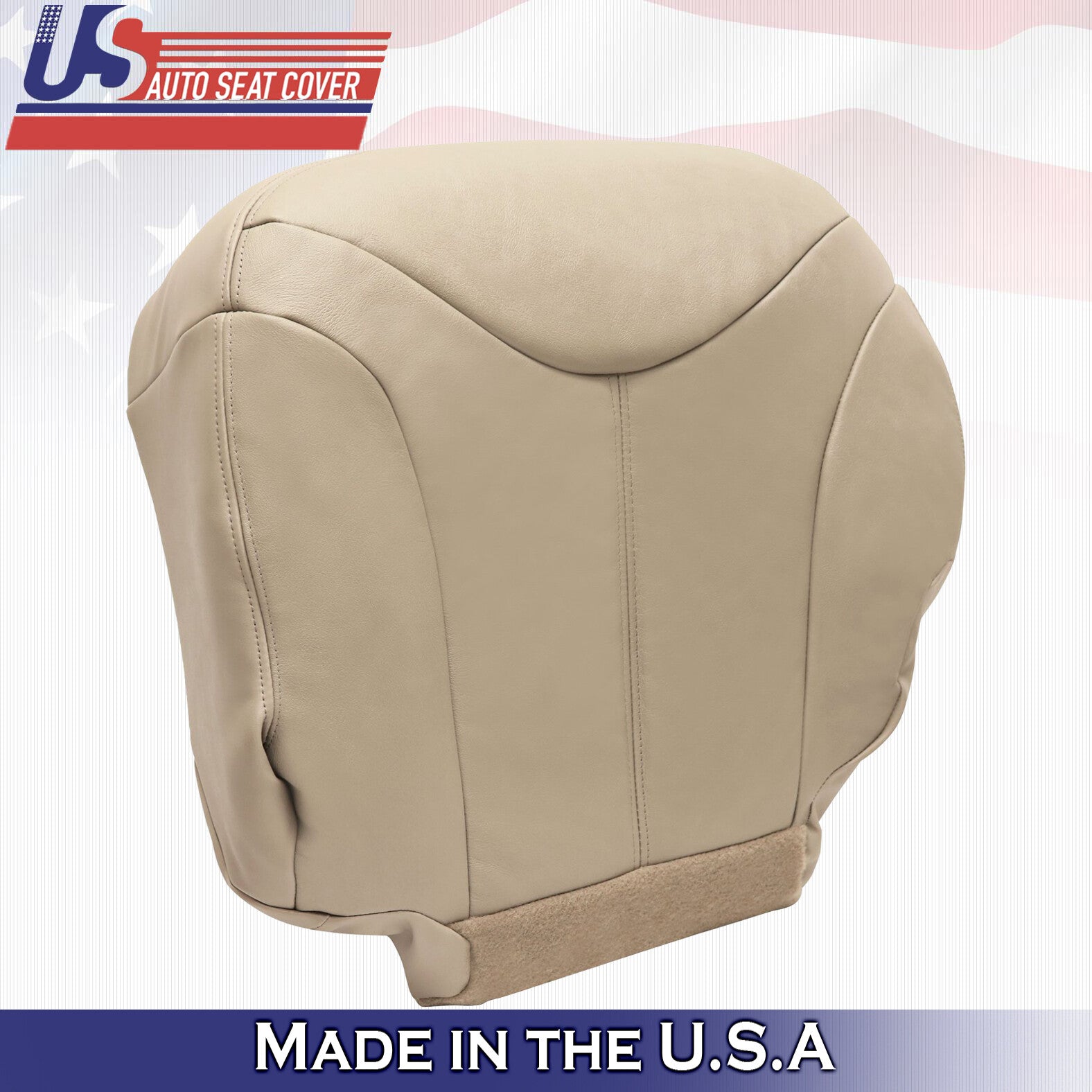 2001 2002 For GMC Yukon XL SLT SLE Driver & Passenger Bottom Leather Covers Tan