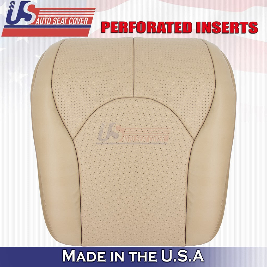 1996 to 2002 For Mercedes Benz SL500 Driver Bottom & Top Perf Leather Cover Tan
